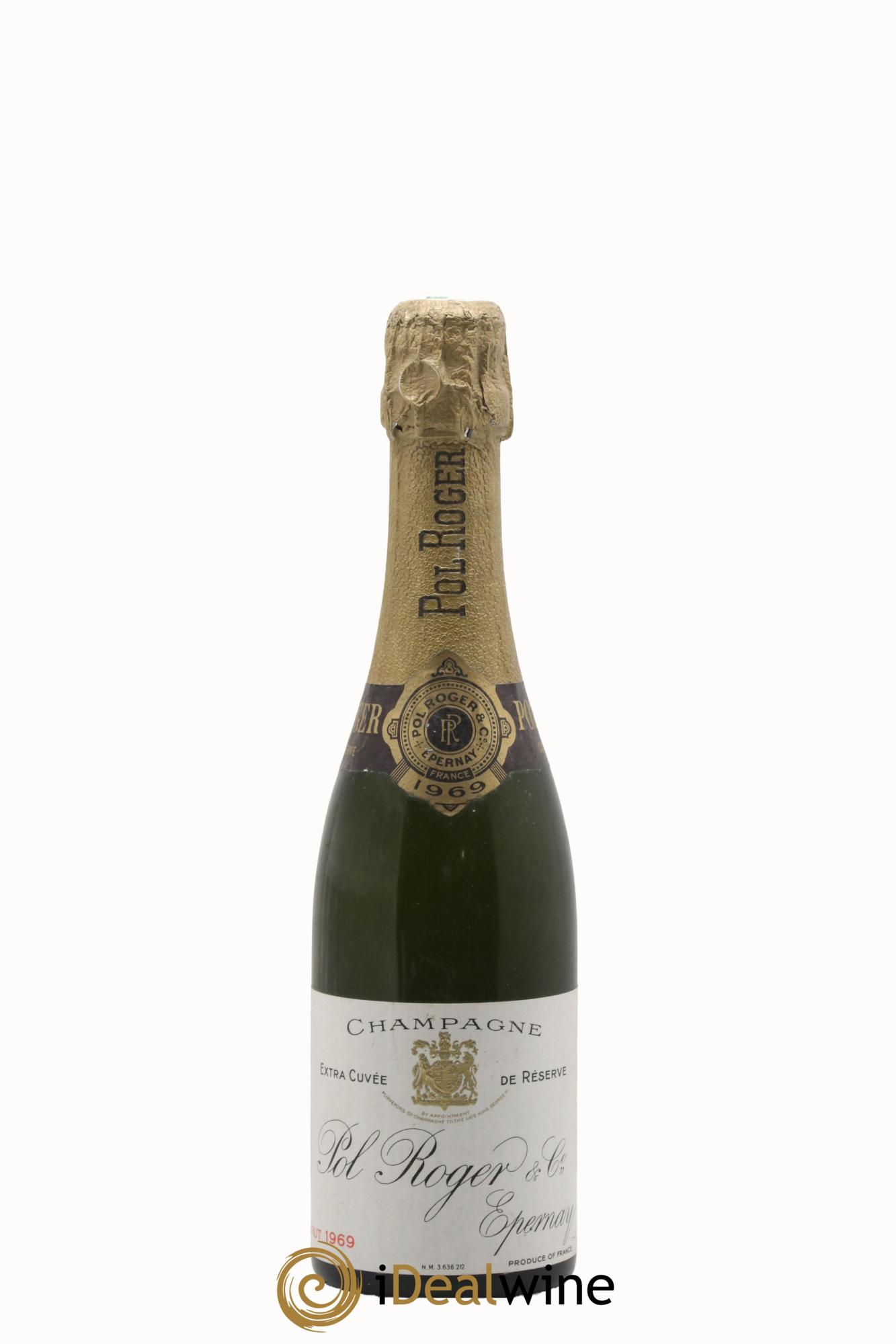 Extra Cuvée de Réserve Pol Roger 1969 - Posten von 1 Demi-Flasche - 0