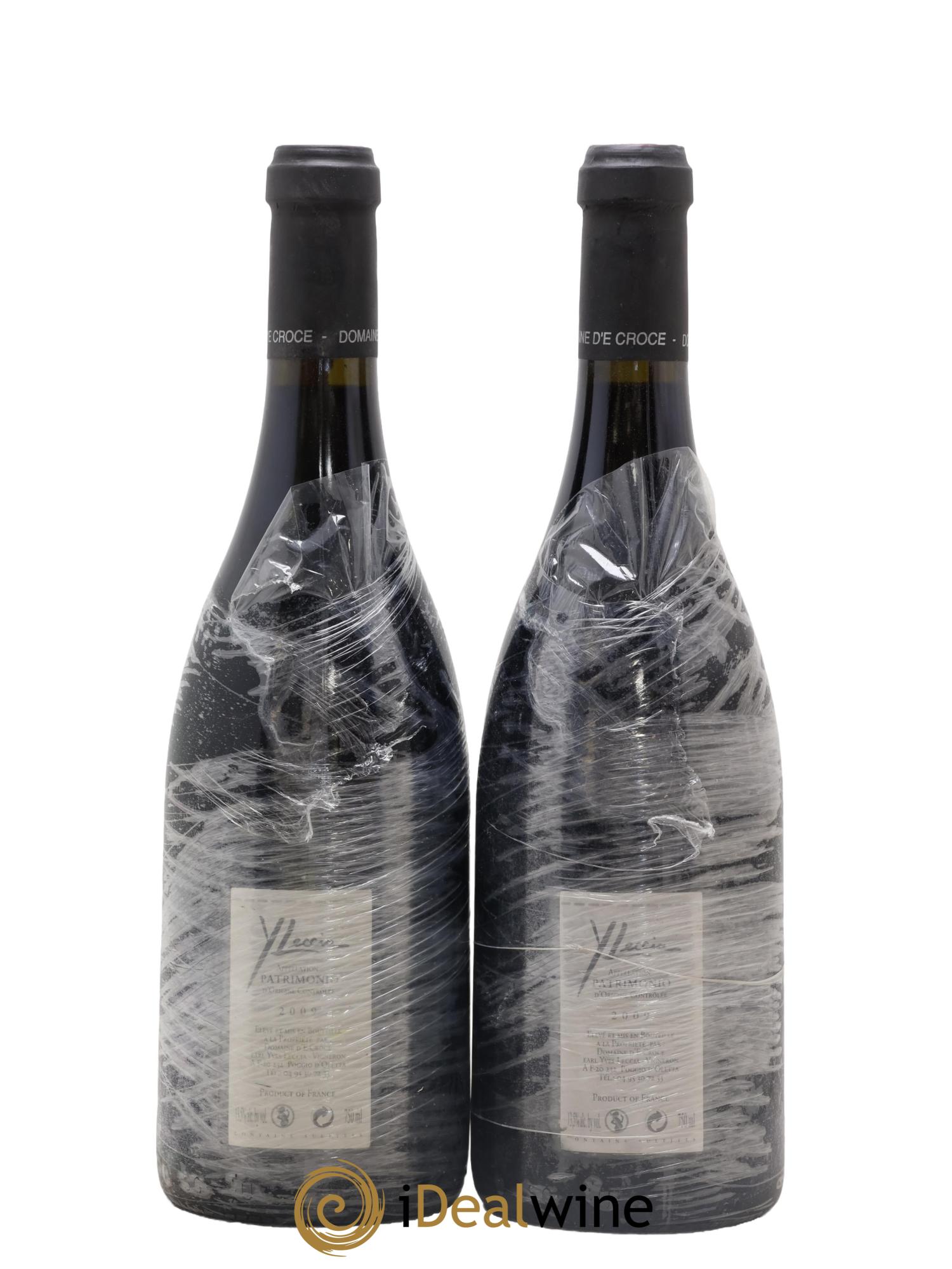 Patrimonio Domaine d' E. Croce Yves Leccia 2009 - Lot de 2 bouteilles - 1