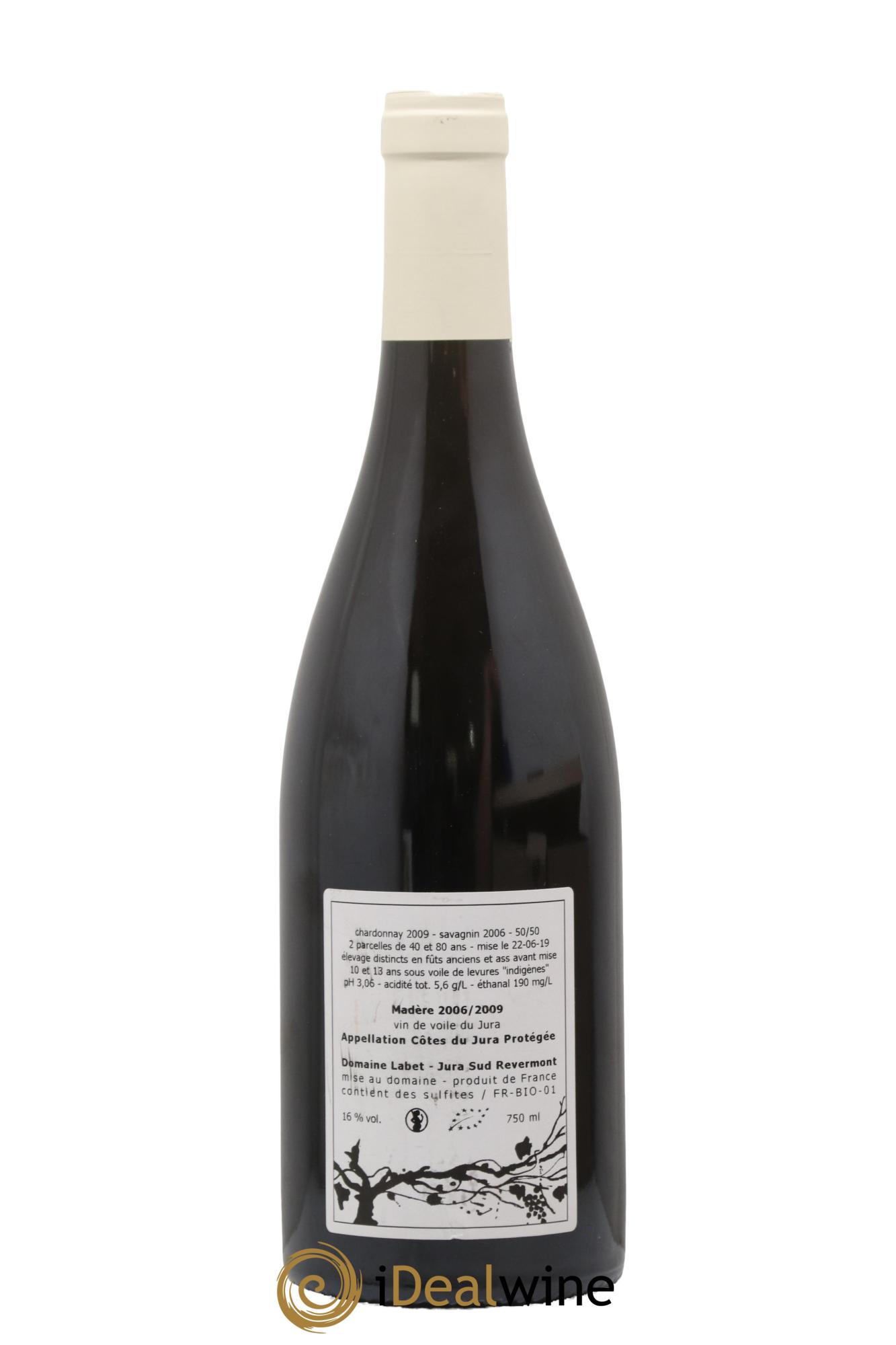 Côtes du Jura Madère 2006/2009 Domaine Labet - Lot of 1 bottle - 1