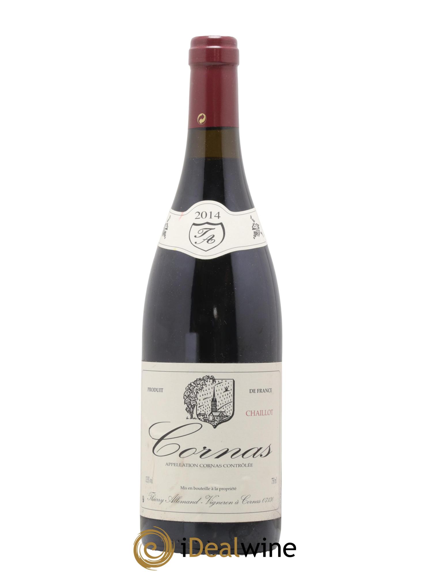 Cornas Chaillot Thierry Allemand 2014 - Lot of 1 bottle - 0