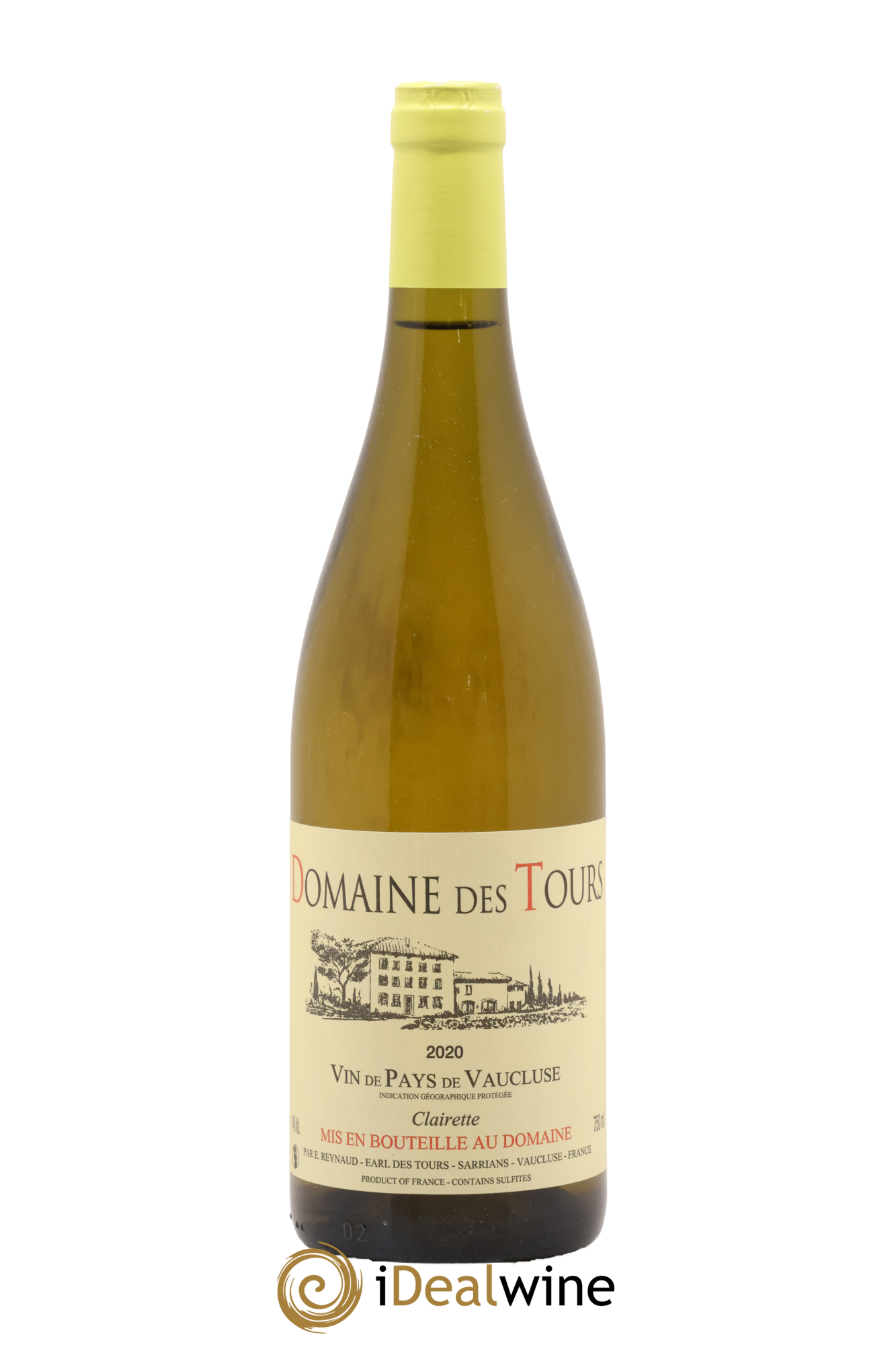 Vaucluse (Vin de Pays de Vaucluse) Domaine des Tours Clairette Emmanuel Reynaud 2020 - Lot of 1 bottle - 0