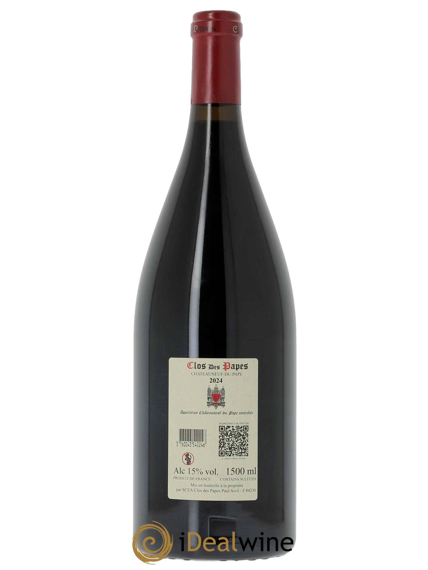 Châteauneuf-du-Pape Clos des Papes - Paul Avril  2024 - Lot de 1 magnum - 1