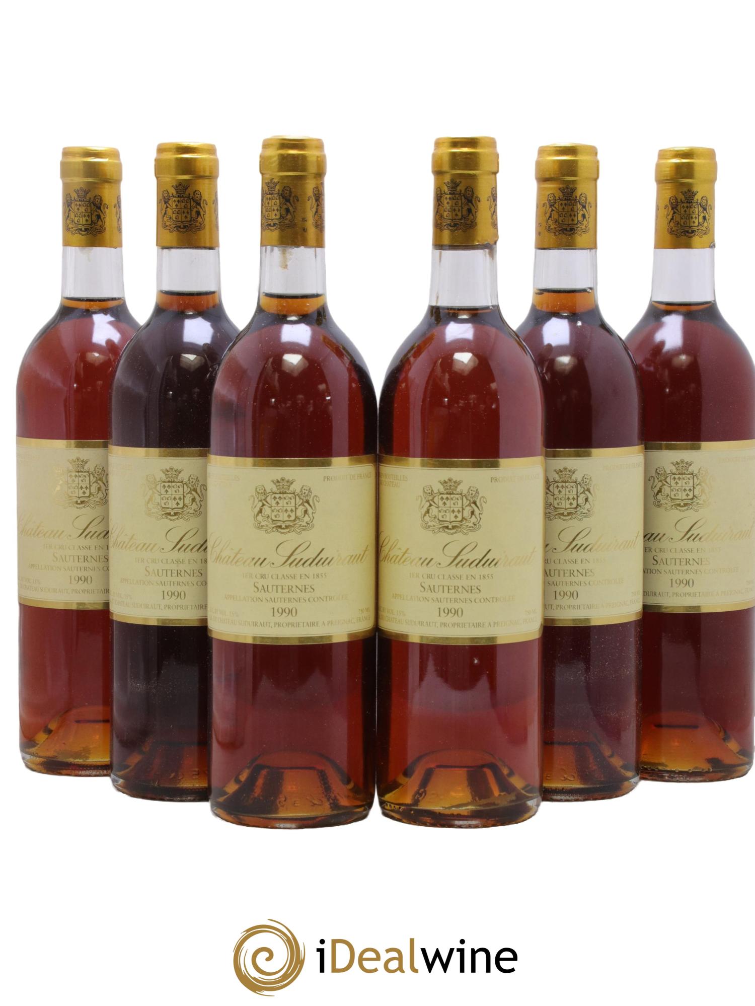 Château Suduiraut 1er Grand Cru Classé 1990 - Posten von 6 Flaschen - 0