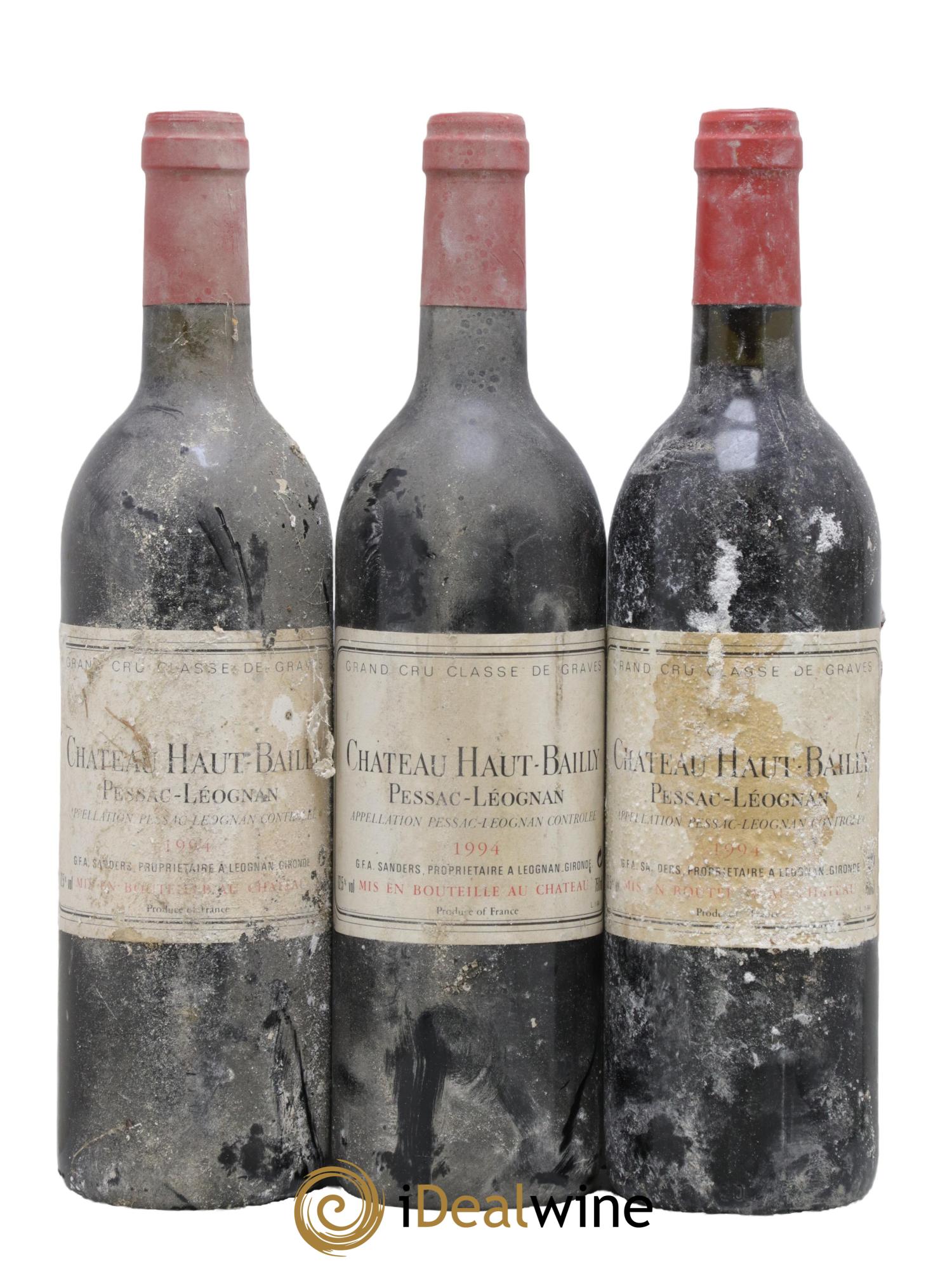 Château Haut-Bailly Cru Classé de Graves 1994 - Posten von 3 Flaschen - 0