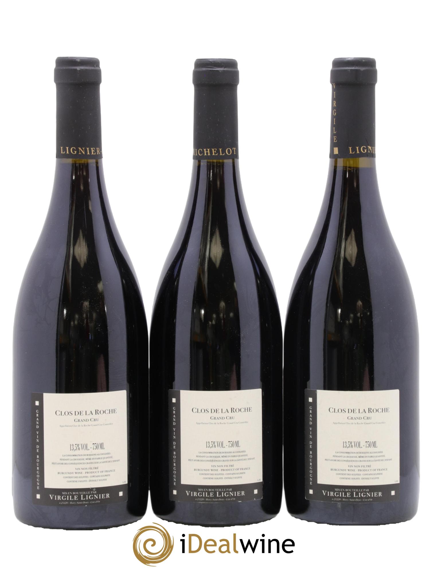 Clos de la Roche Grand Cru Lignier-Michelot (Domaine) 2010 - Lot de 3 bouteilles - 1