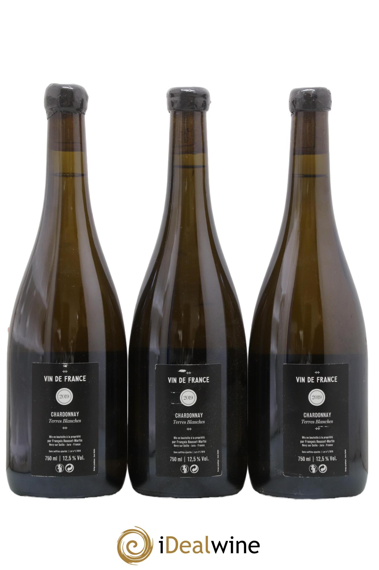 Côtes du Jura Chardonnay Terres Blanches François Rousset Martin 2019 - Lot of 3 bottles - 1