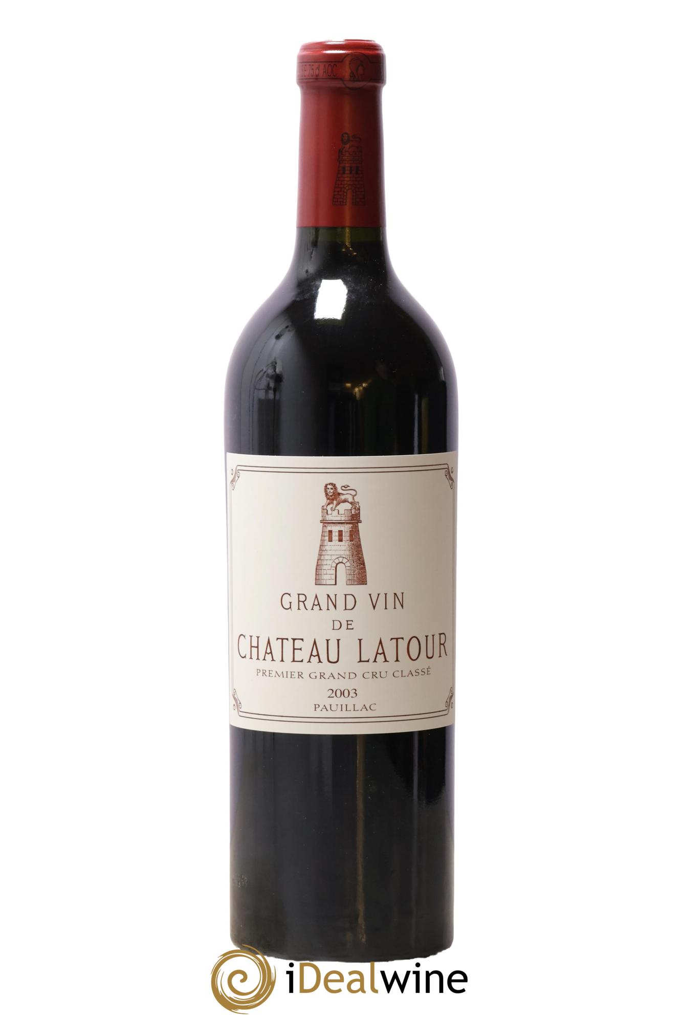 Château Latour 1er Grand Cru Classé 2003 - Lot de 1 bouteille - 0