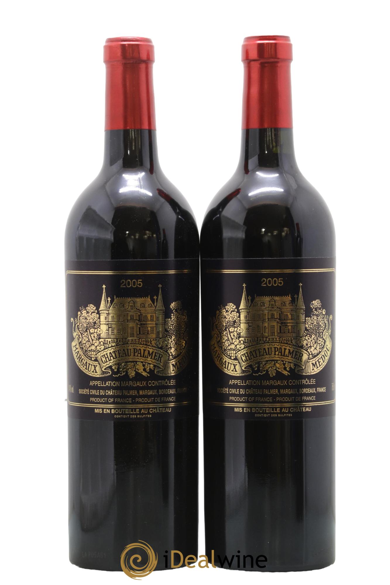 Château Palmer 3ème Grand Cru Classé 2005 - Lot of 2 bottles - 0