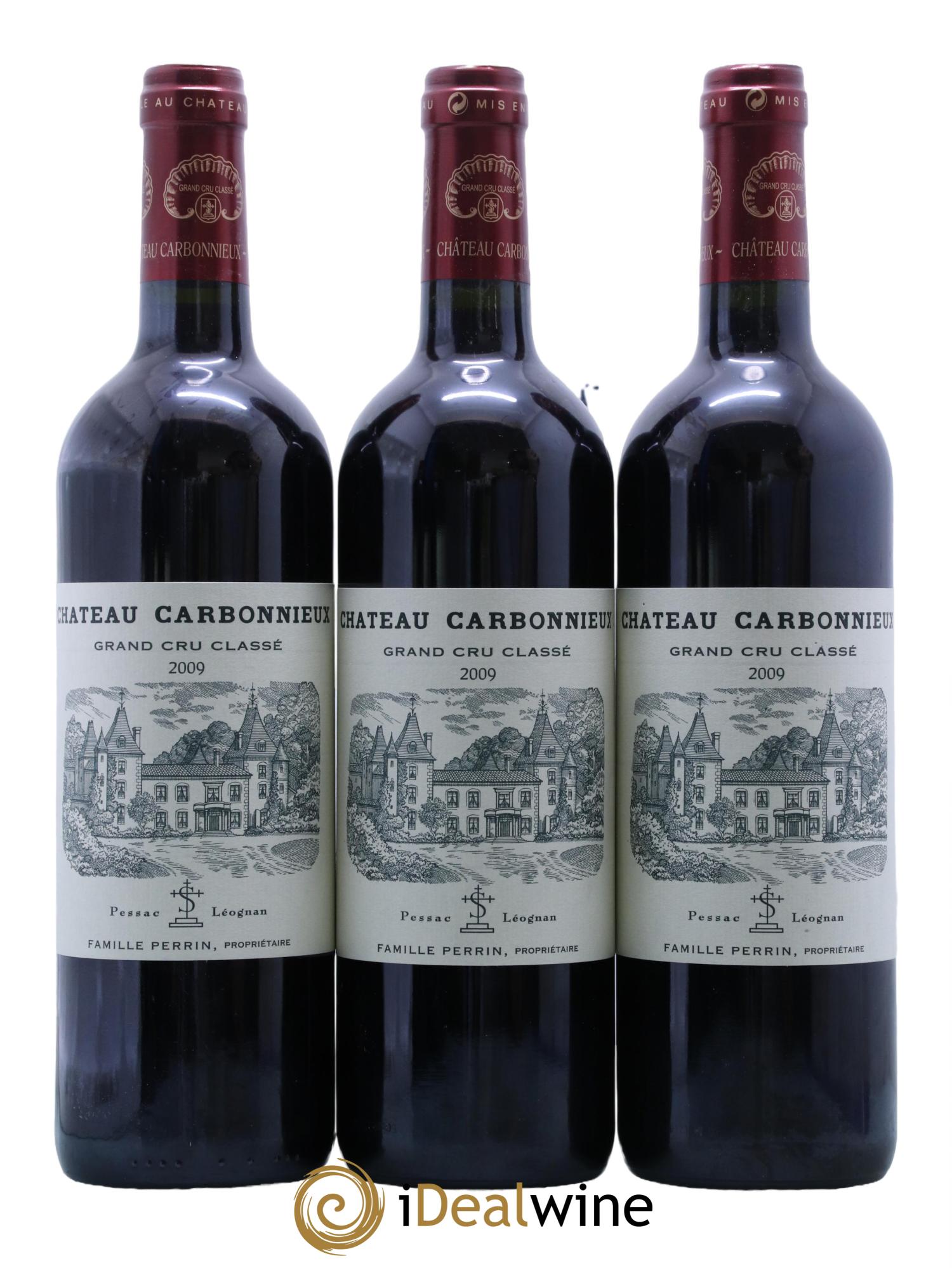 Château Carbonnieux Cru Classé de Graves 2009 - Lot de 3 bouteilles - 0