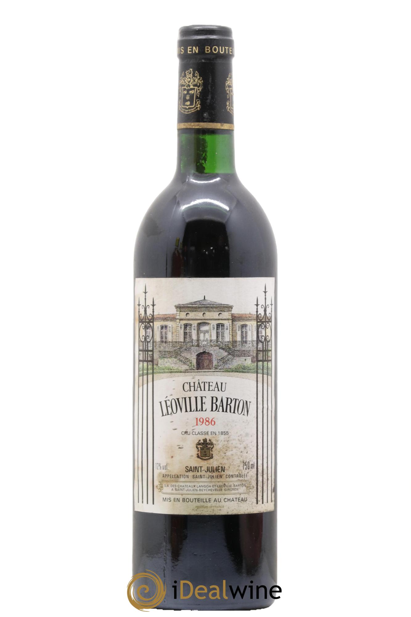 Château Léoville Barton 2ème Grand Cru Classé 1986 - Lot de 1 bouteille - 0