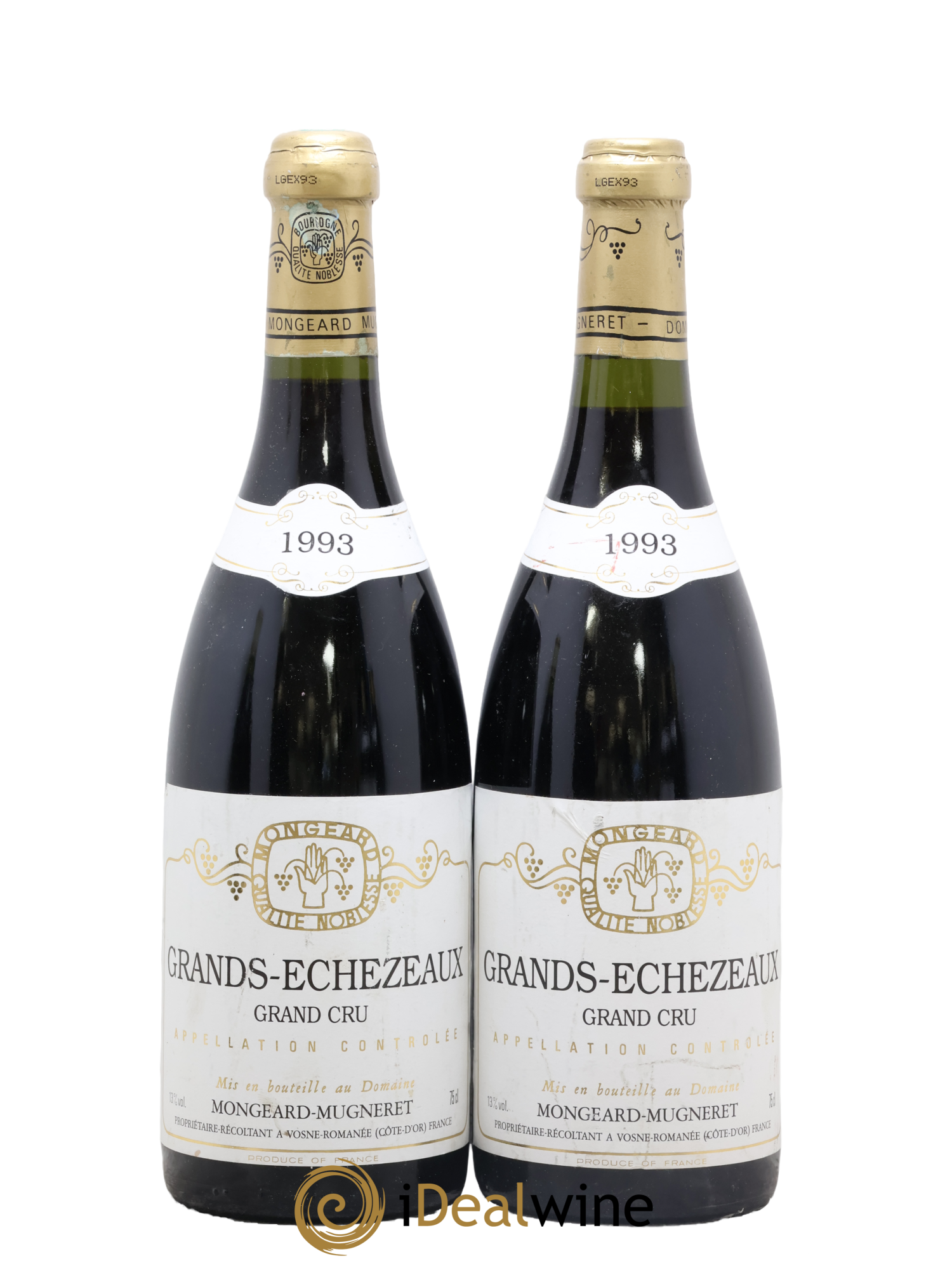 Grands-Echezeaux Grand Cru Mongeard-Mugneret (Domaine) 1993 - Posten von 2 Flaschen - 0