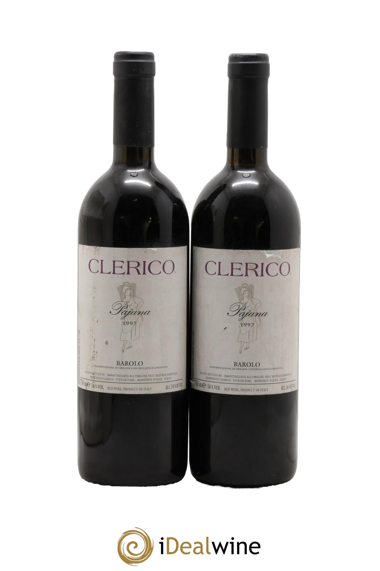 Barolo DOCG Pajana Domenico Clerico 1997 - Posten von 2 Flaschen - 0