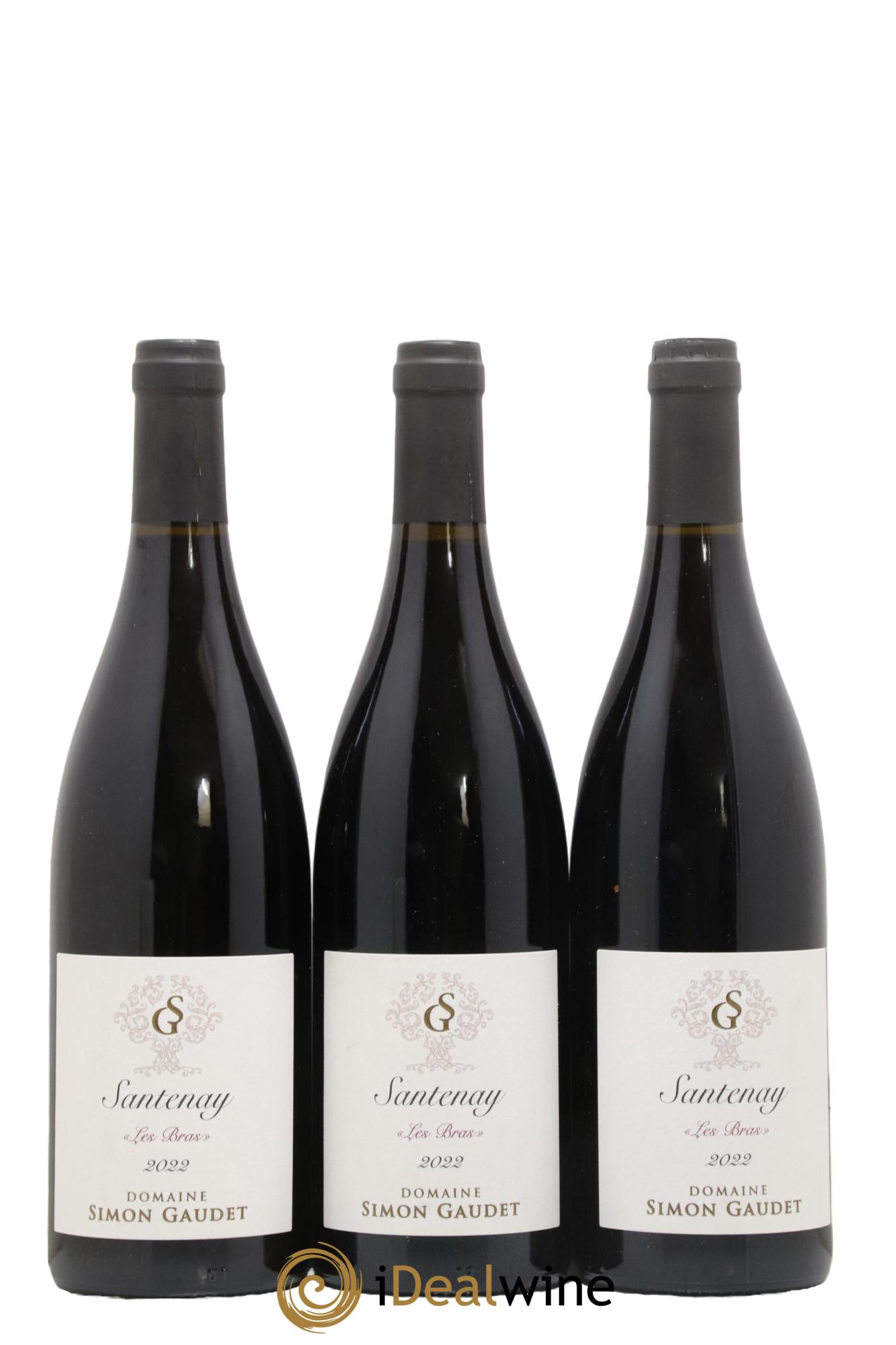 Santenay Les Bras Domaine Simon Gaudet 2022 - Lot de 3 bouteilles - 0
