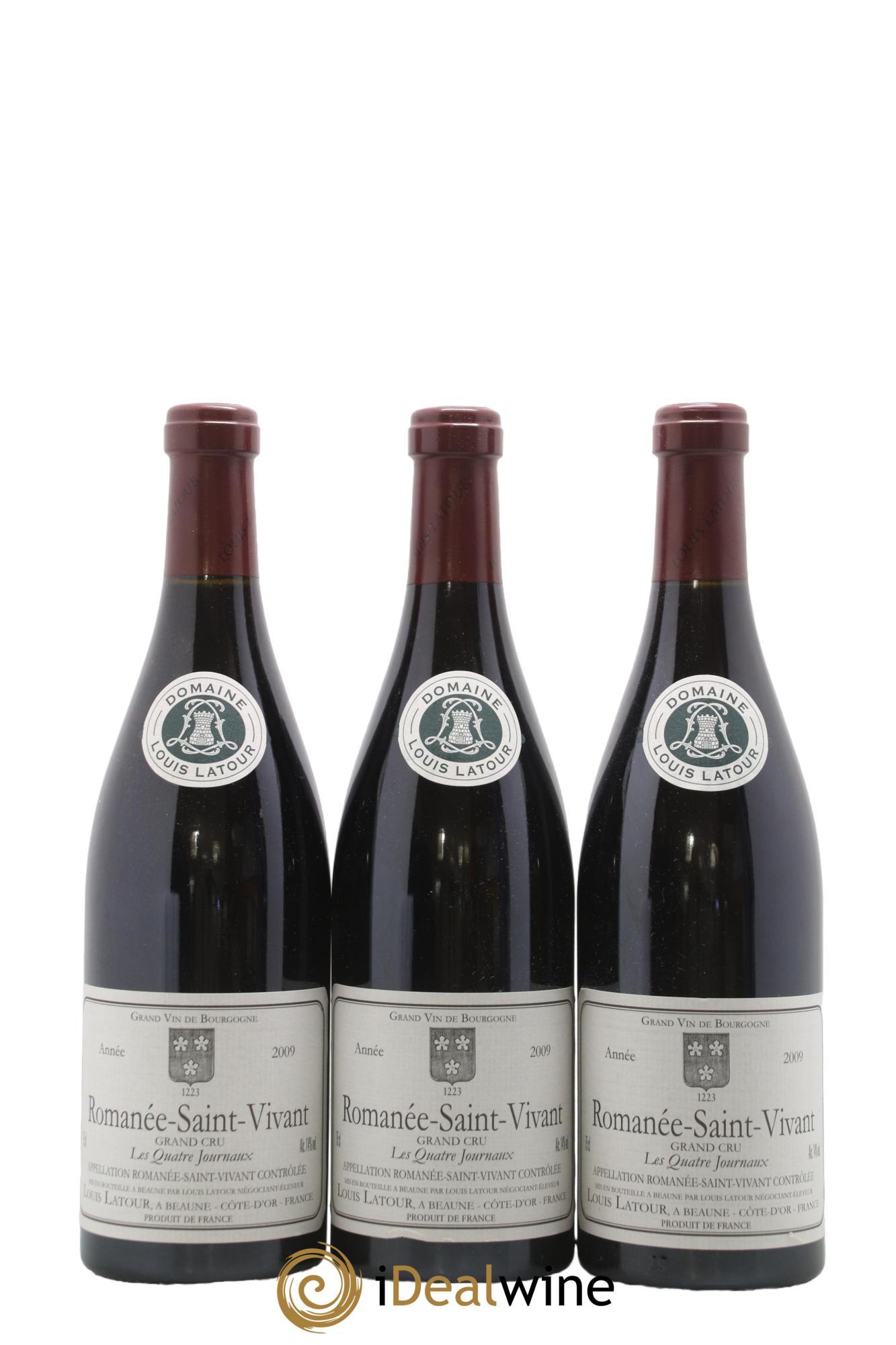 Romanée-Saint-Vivant Grand Cru Les Quatre Journaux Louis Latour 2009 - Posten von 6 Flaschen - 3