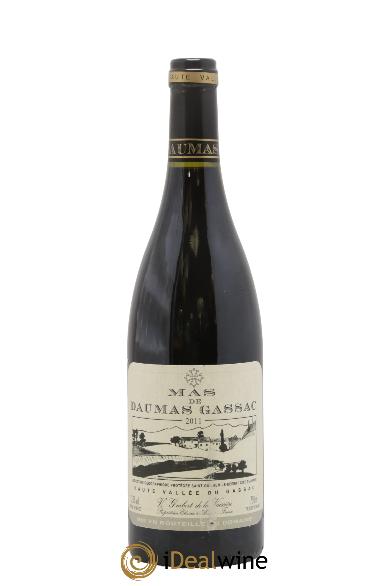 Saint-Guilhem-le-Désert - Cité d'Aniane Mas Daumas Gassac Famille Guibert de La Vaissière 2011 - Lot of 1 bottle - 0