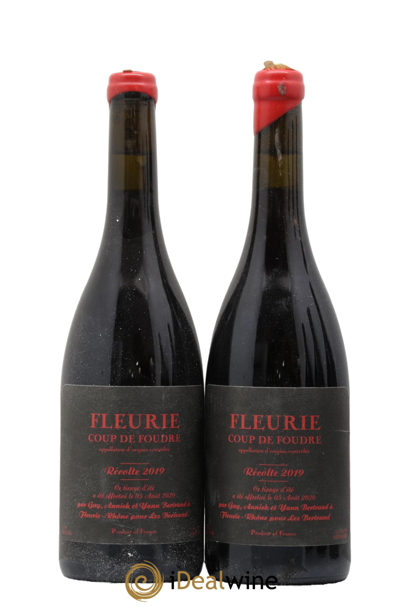 Fleurie Coup de Foudre Yann Bertrand 2019 - Lot de 2 bouteilles - 0