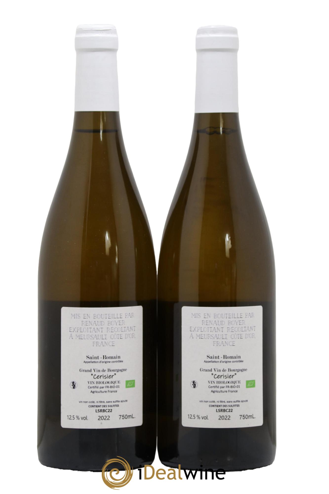 Saint-Romain Cerisier Renaud Boyer 2022 - Lot of 2 bottles - 1