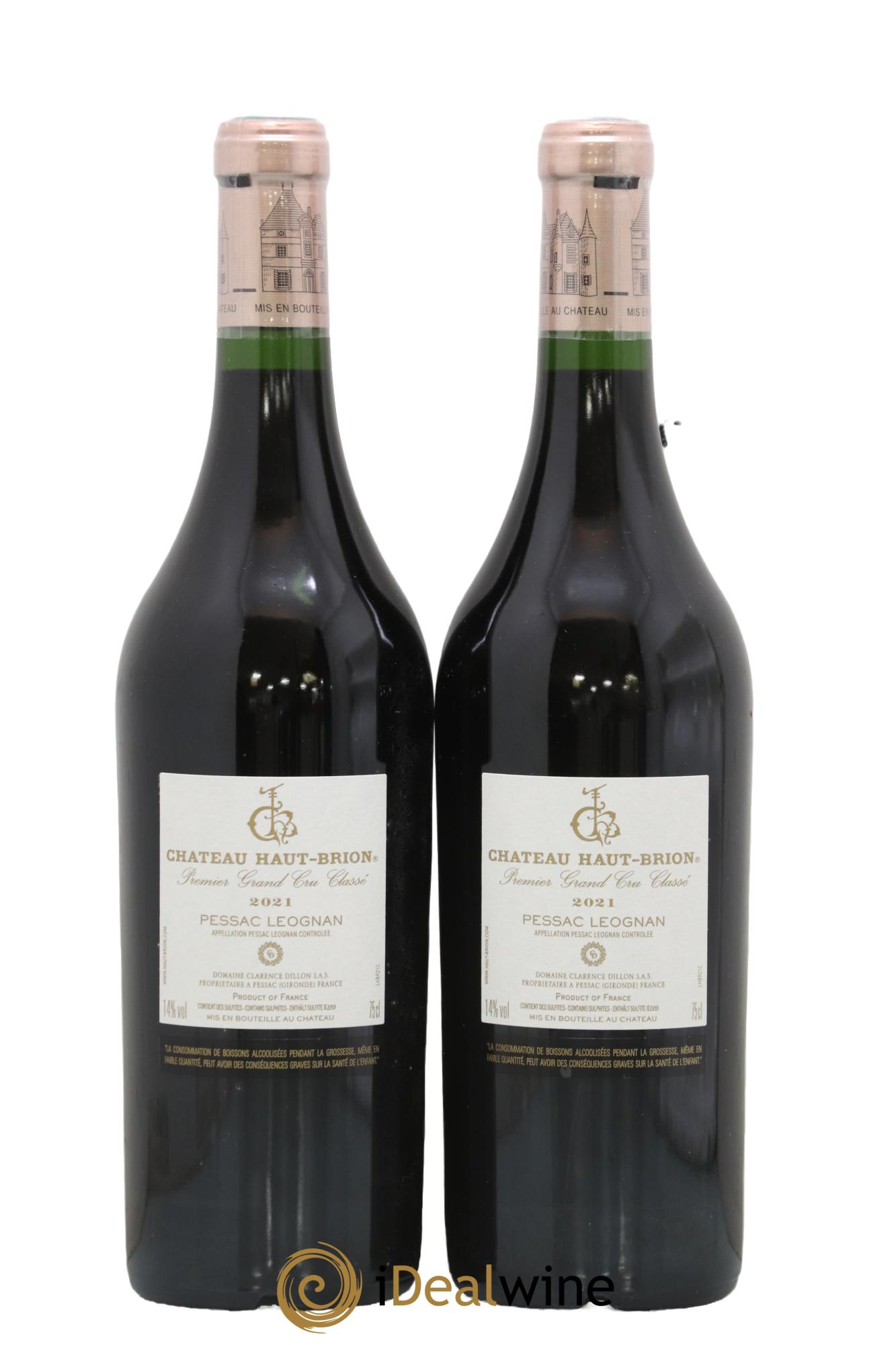 Château Haut Brion 1er Grand Cru Classé  2021 - Lotto di 2 bottiglie - 1