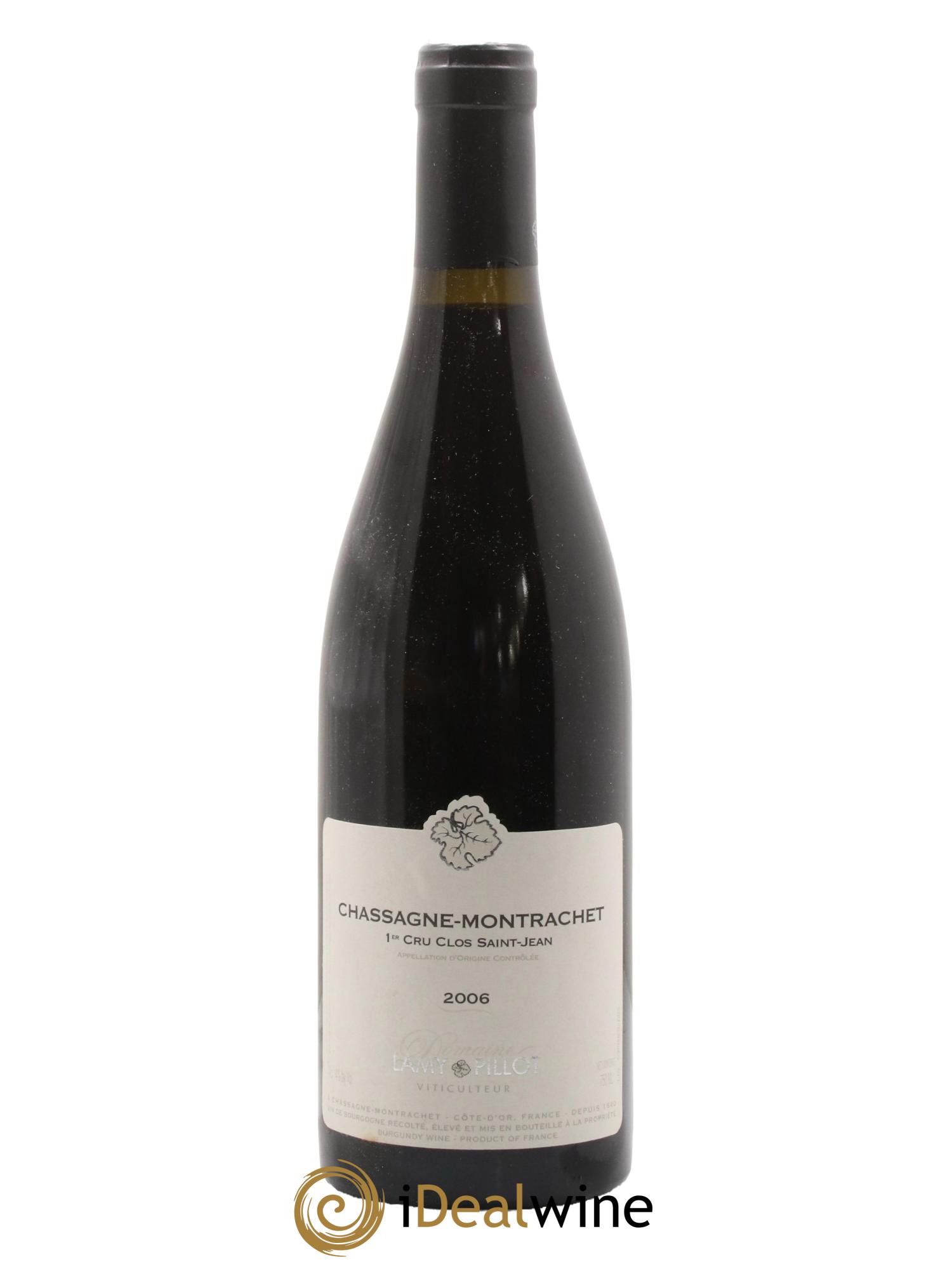 Chassagne-Montrachet 1er Cru Clos Saint Jean Lamy Pillot 2006 - Posten von 1 Flasche - 0