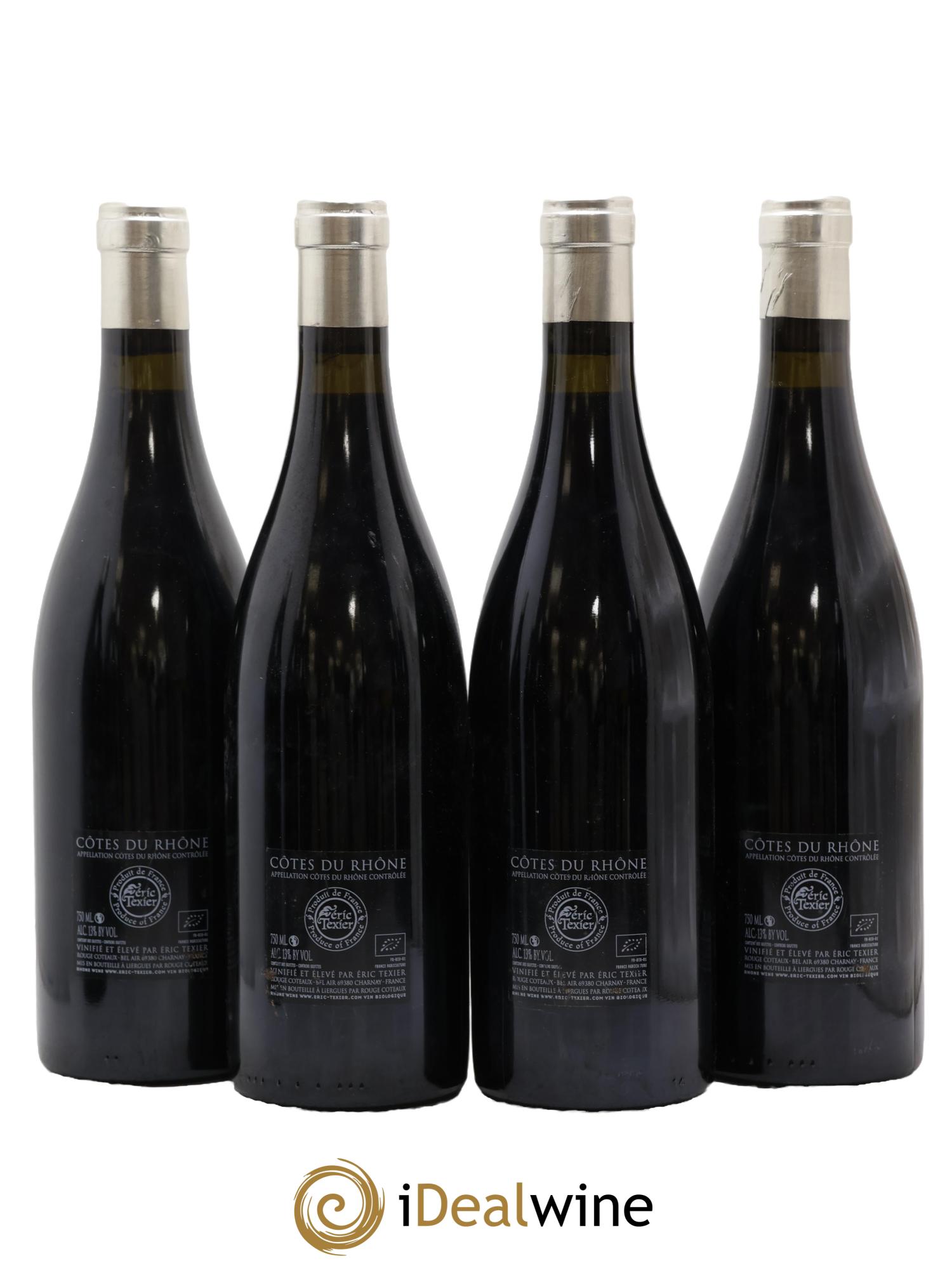 Côtes-du-Rhône Vieille Serine St Julien en St Alban Éric Texier 2015 - Lot of 4 bottles - 1