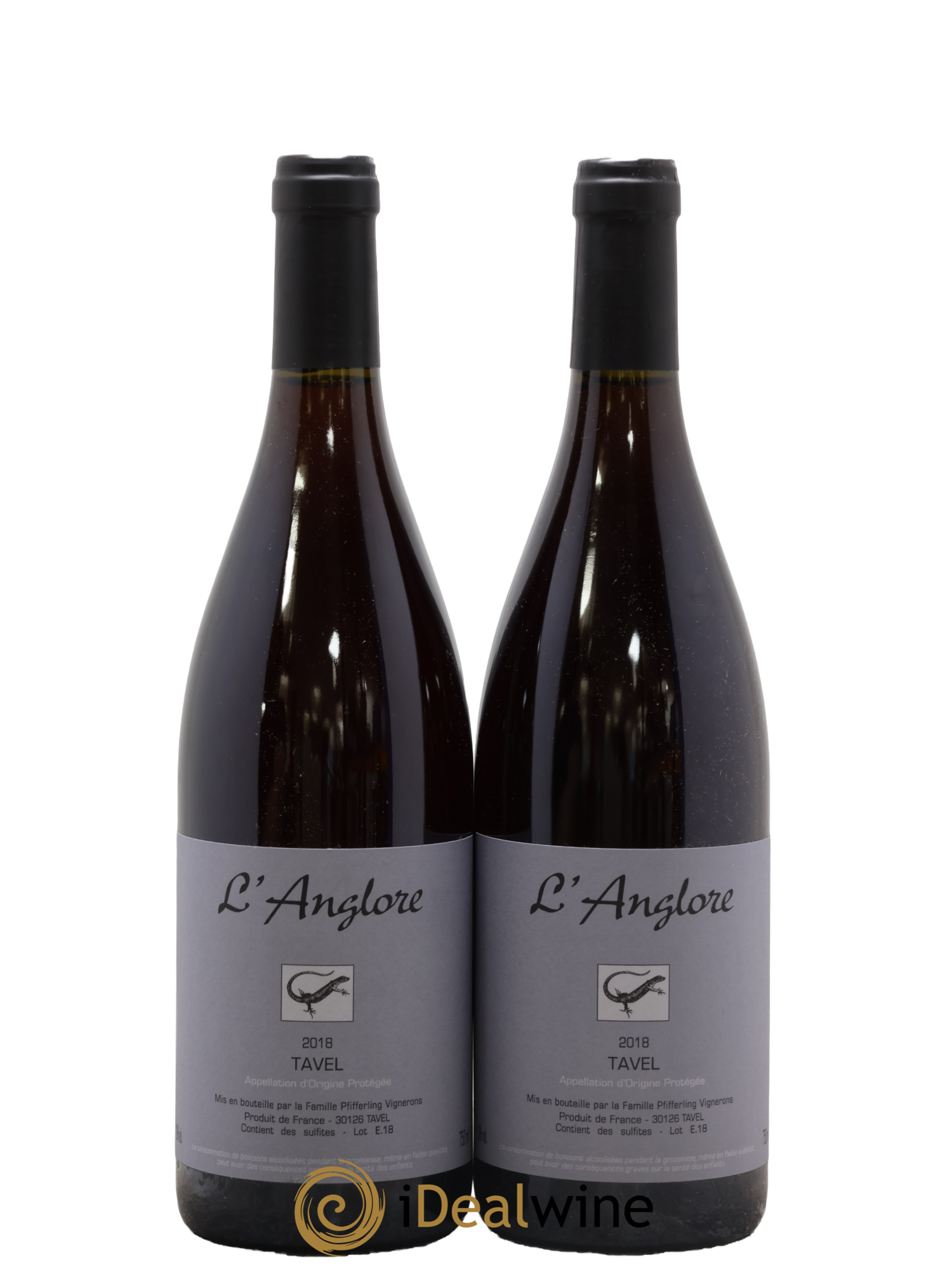 Tavel L'Anglore 2018 - Lot de 2 bouteilles - 0
