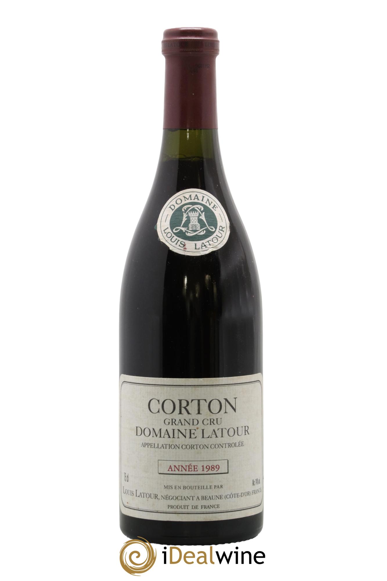 Corton Grand Cru Louis Latour 1989 - Lot of 1 bottle - 0
