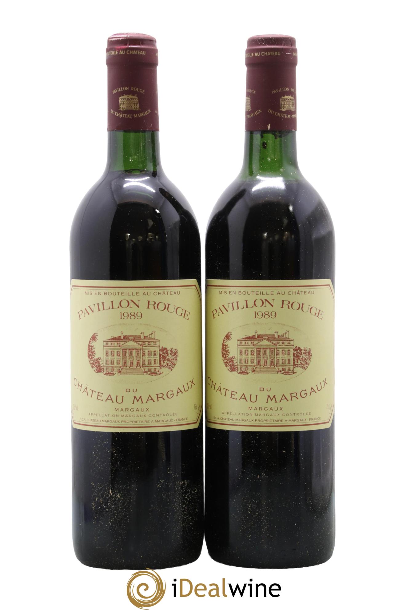 Pavillon Rouge du Château Margaux Second Vin 1989 - Lotto di 2 bottiglie - 0