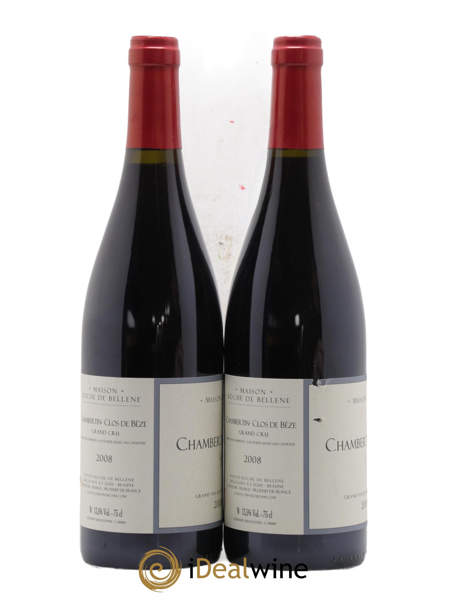 Chambertin Grand Cru Clos De Bèze Maison Roche de Bellene 2008 - Lot de 2 bouteilles - 1