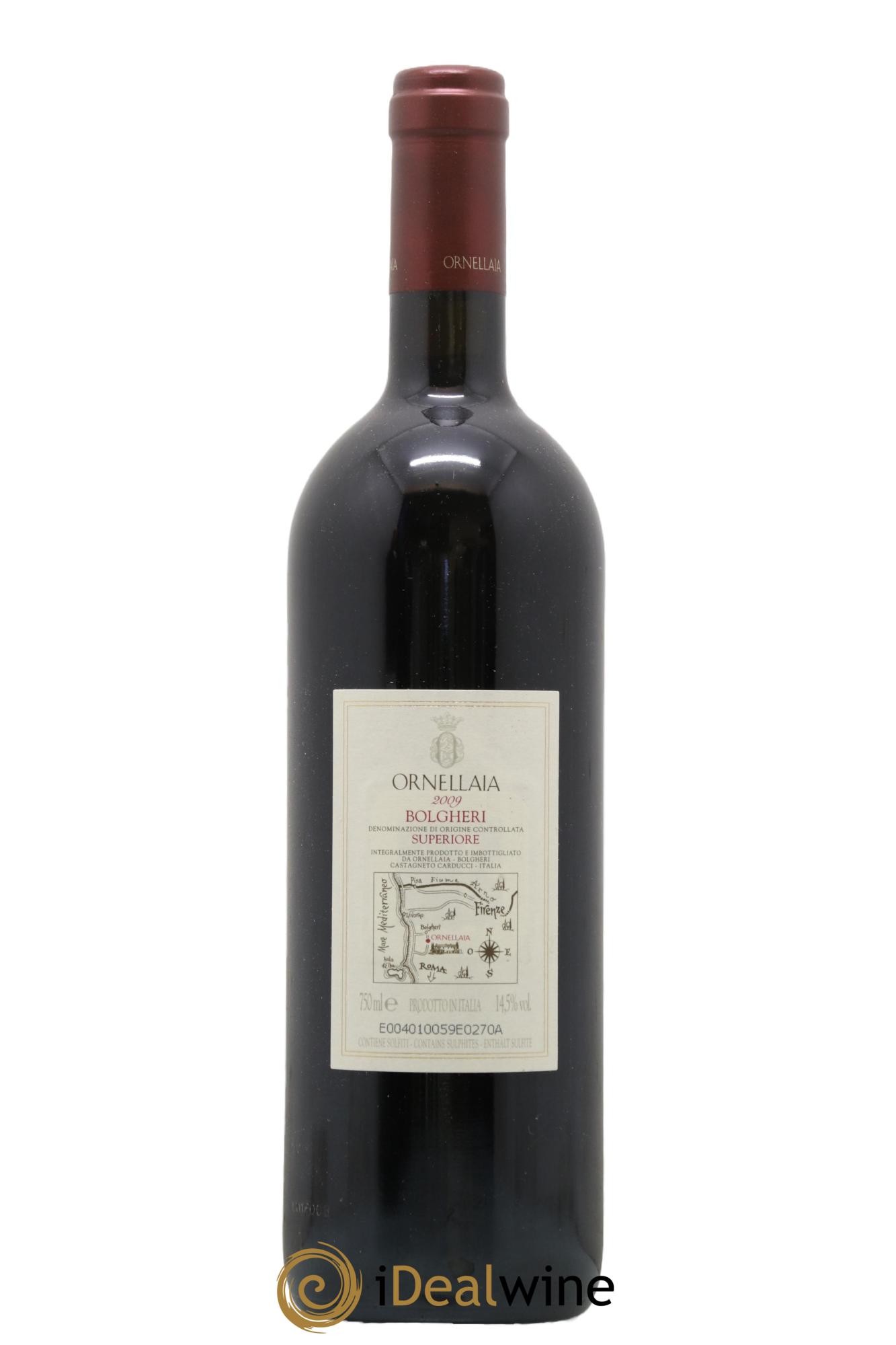 Bolgheri DOC Superiore Ornellaia Tenuta Dell'Ornellaia - Frescobaldi 2009 - Posten von 1 Flasche - 1