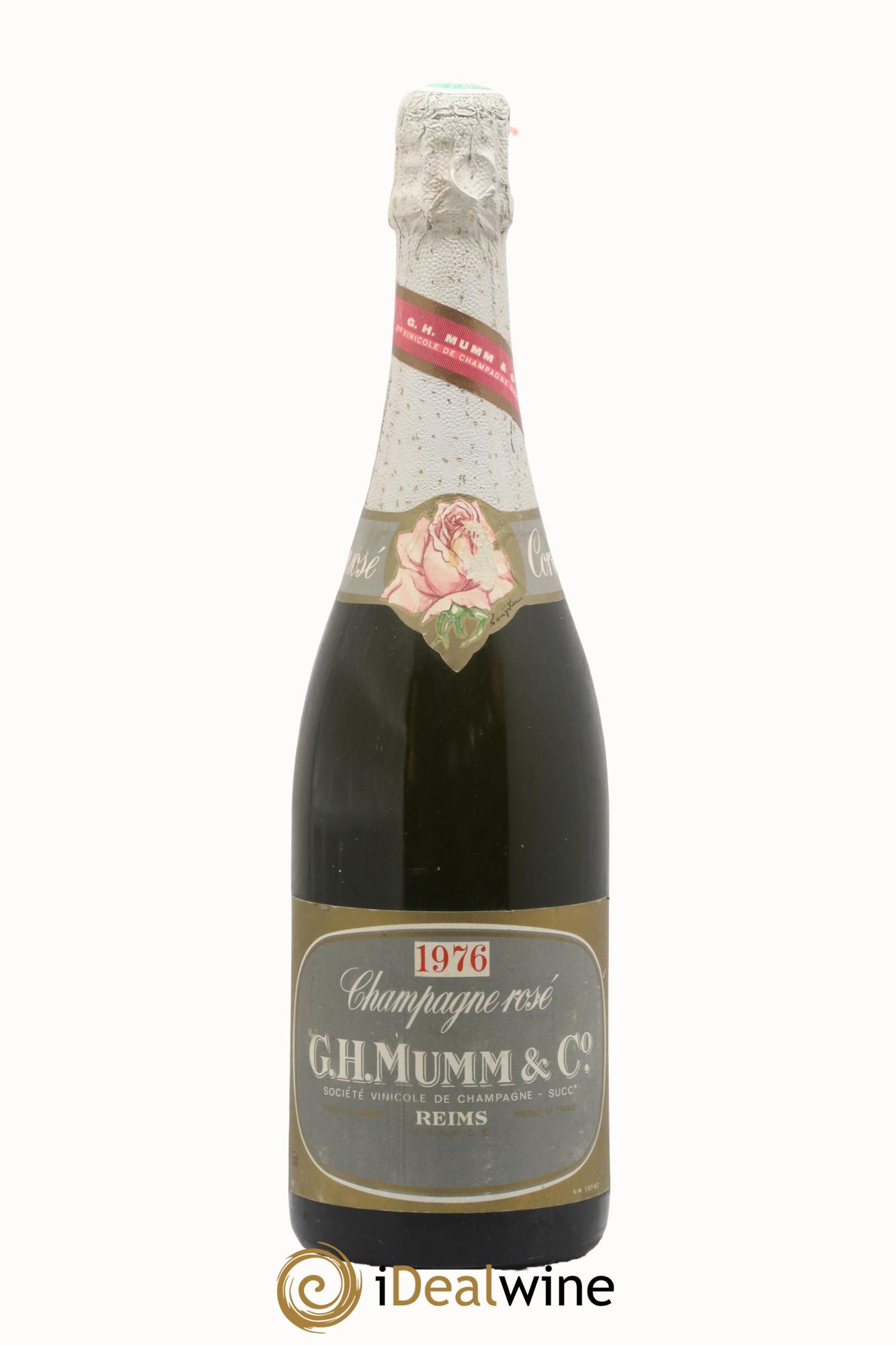 Champagne - Cordon Rose Mumm 1976 - Posten von 1 Flasche - 0
