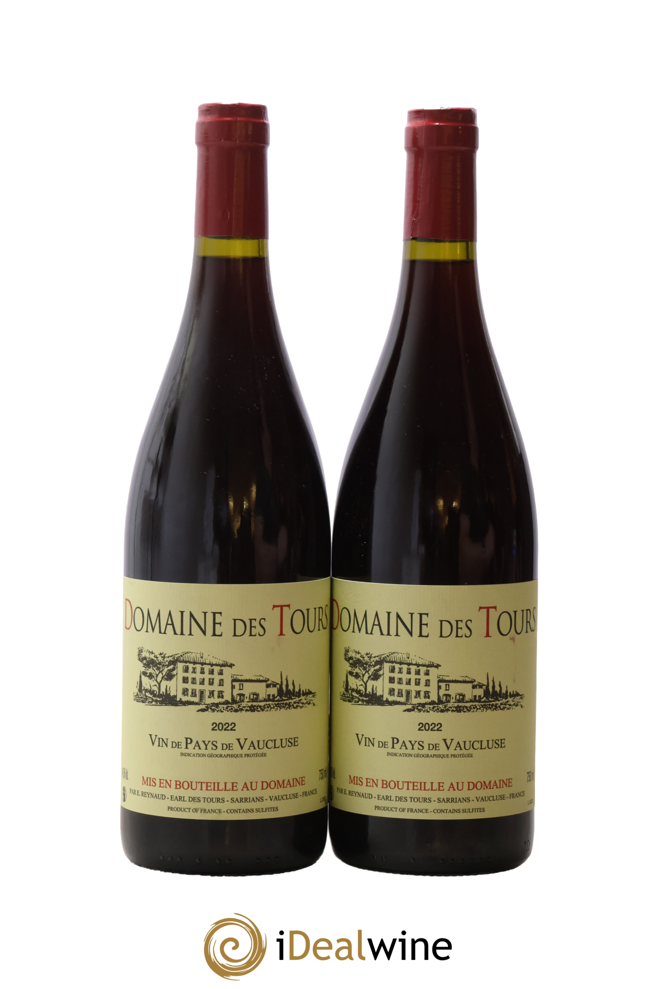 Vaucluse (Vin de Pays de Vaucluse) Domaine des Tours Emmanuel Reynaud 2022 - Lot de 2 bouteilles - 0