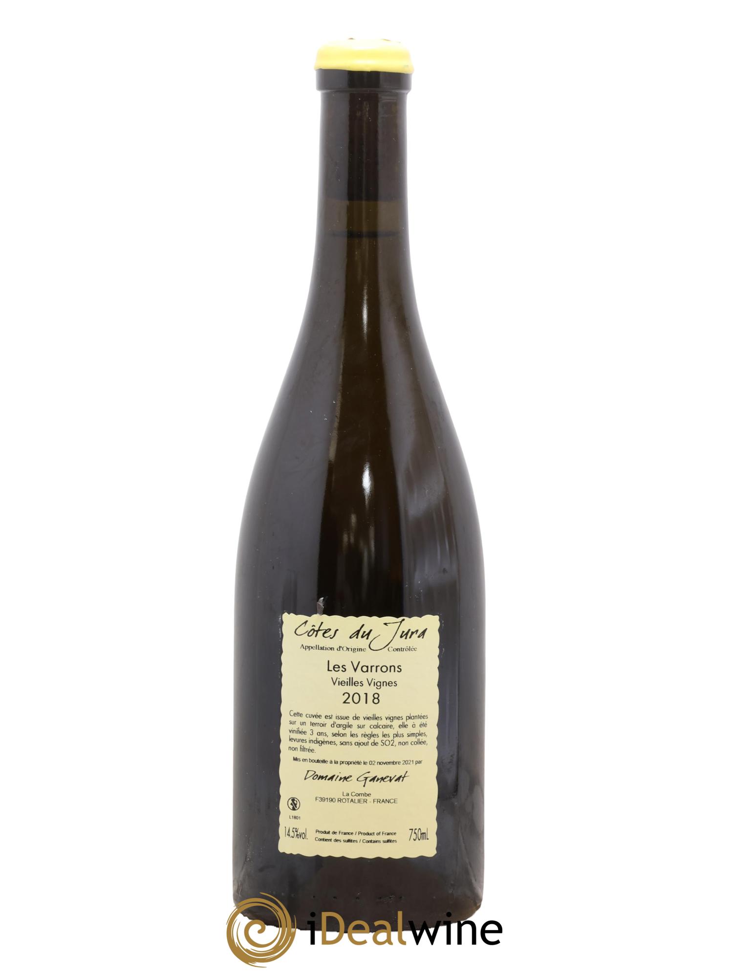 Côtes du Jura Les Varrons Vieilles Vignes Jean-François Ganevat (Domaine) 2018 - Posten von 1 Flasche - 1