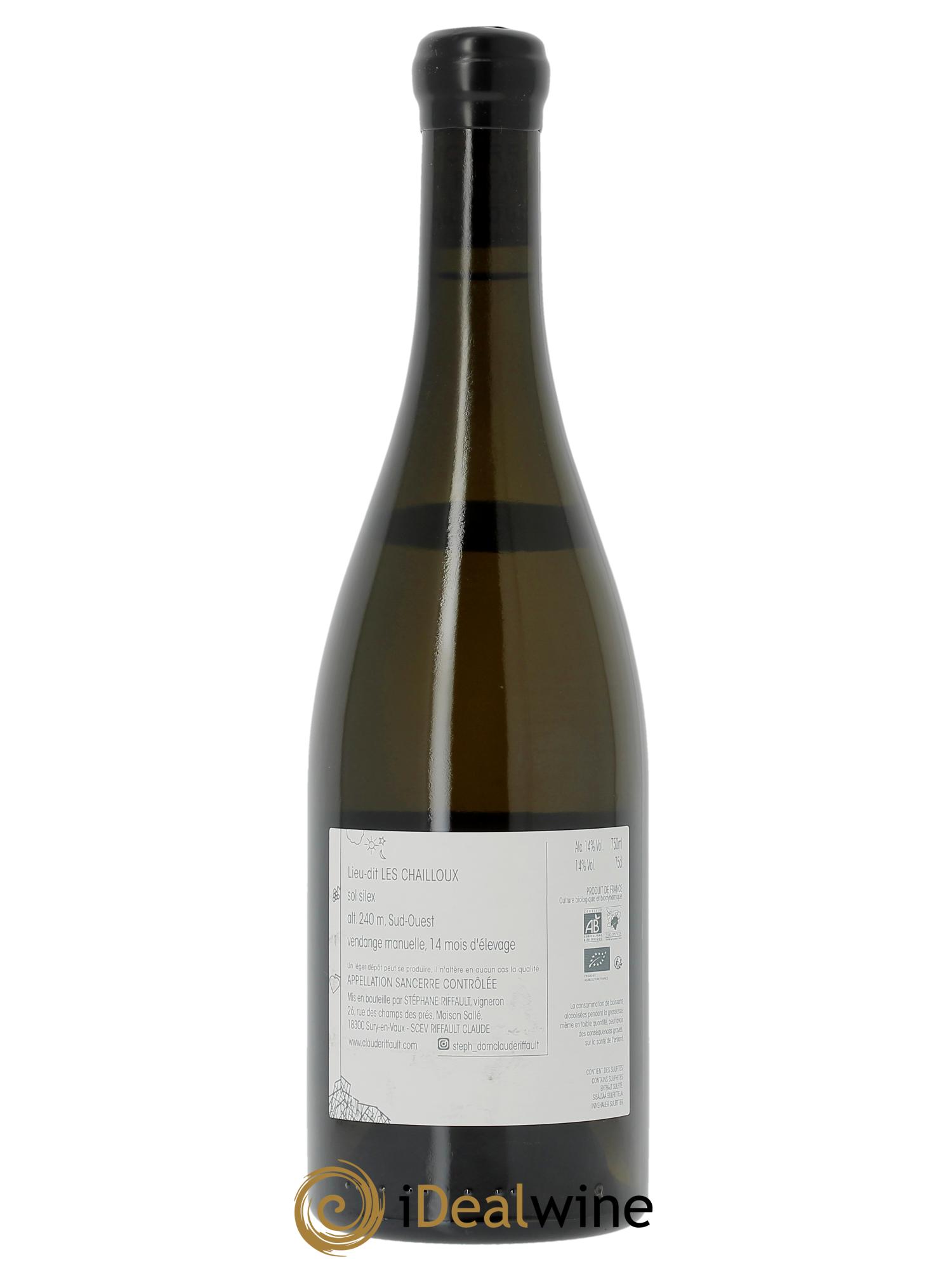 Sancerre Les Chailloux Claude Riffault  2023 - Lot de 1 bouteille - 1