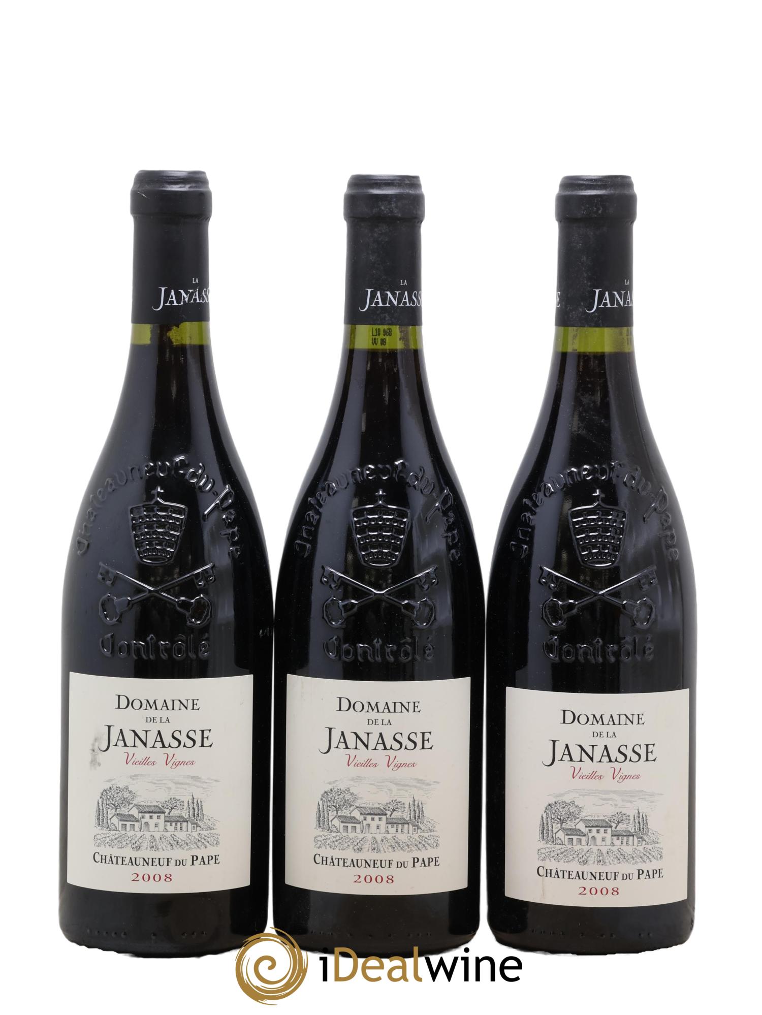 Châteauneuf-du-Pape Cuvée Vieilles Vignes La Janasse (Domaine de) 2008 - Lot de 3 bouteilles - 0