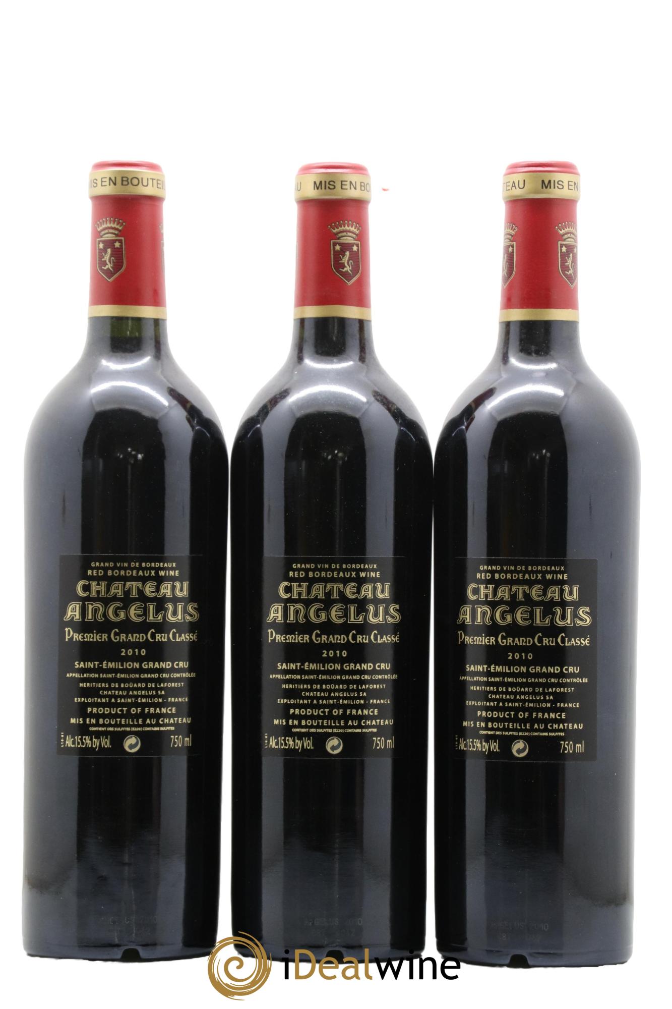 Château Angélus 1er Grand Cru Classé A  2010 - Lot de 6 bouteilles - 2