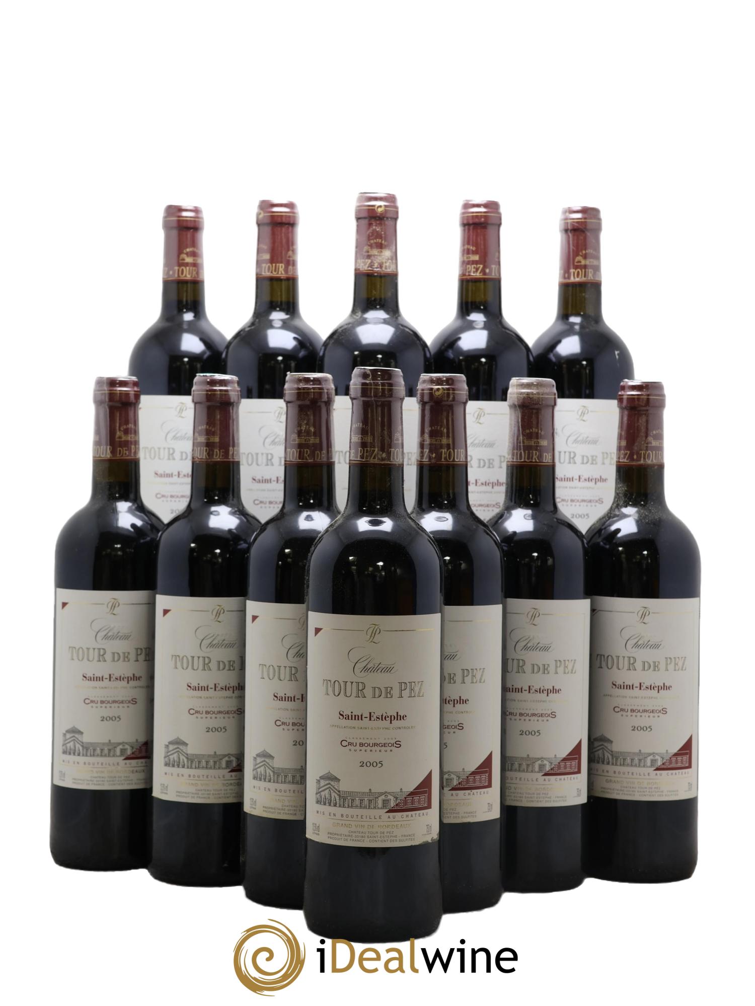 Château Tour de Pez Cru Bourgeois 2005 - Posten von 12 Flaschen - 0