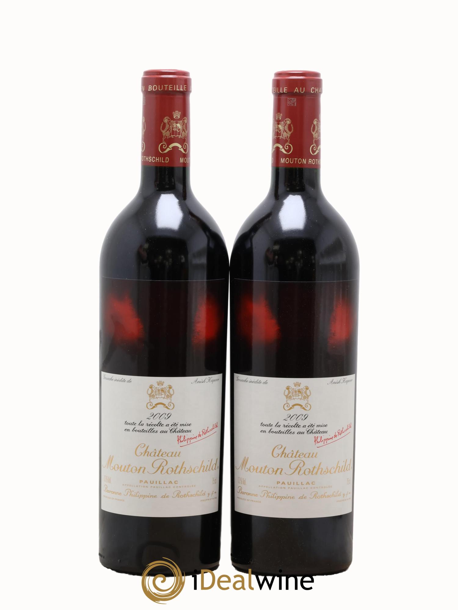 Château Mouton Rothschild 1er Grand Cru Classé 2009 - Lot de 2 bouteilles - 0