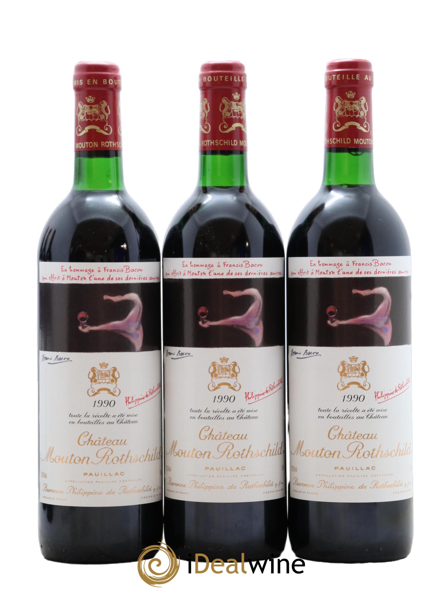Château Mouton Rothschild 1er Grand Cru Classé 1990 - Posten von 12 Flaschen - 5