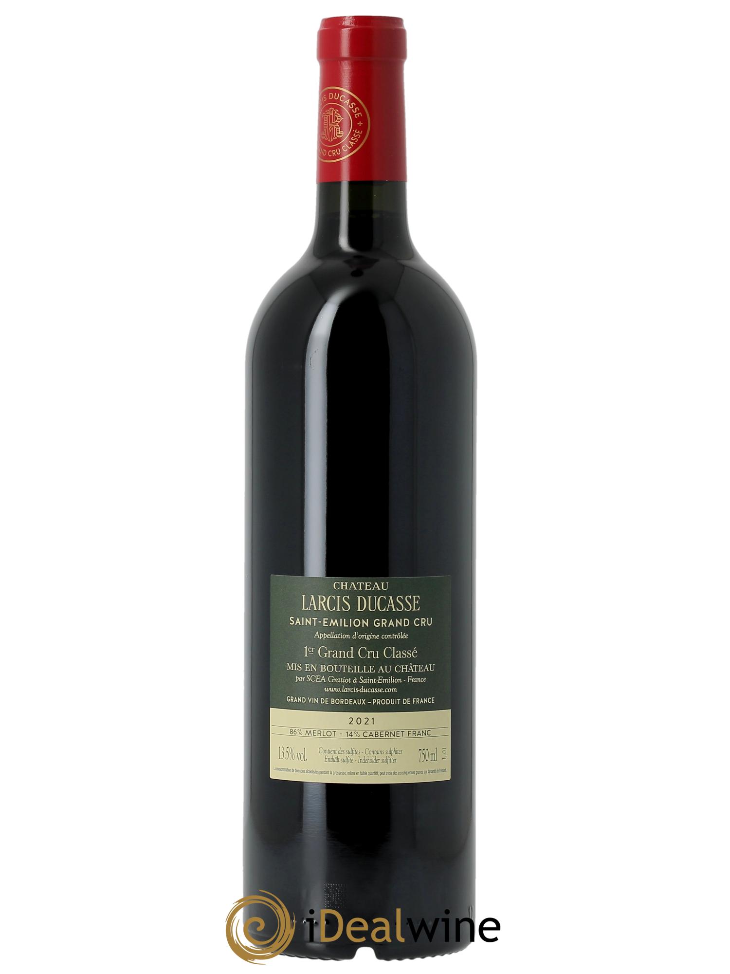 Château Larcis Ducasse 1er Grand Cru Classé B (Original-holzkiste ab 6 Fl.) 2021 - Posten von 1 Flasche - 1