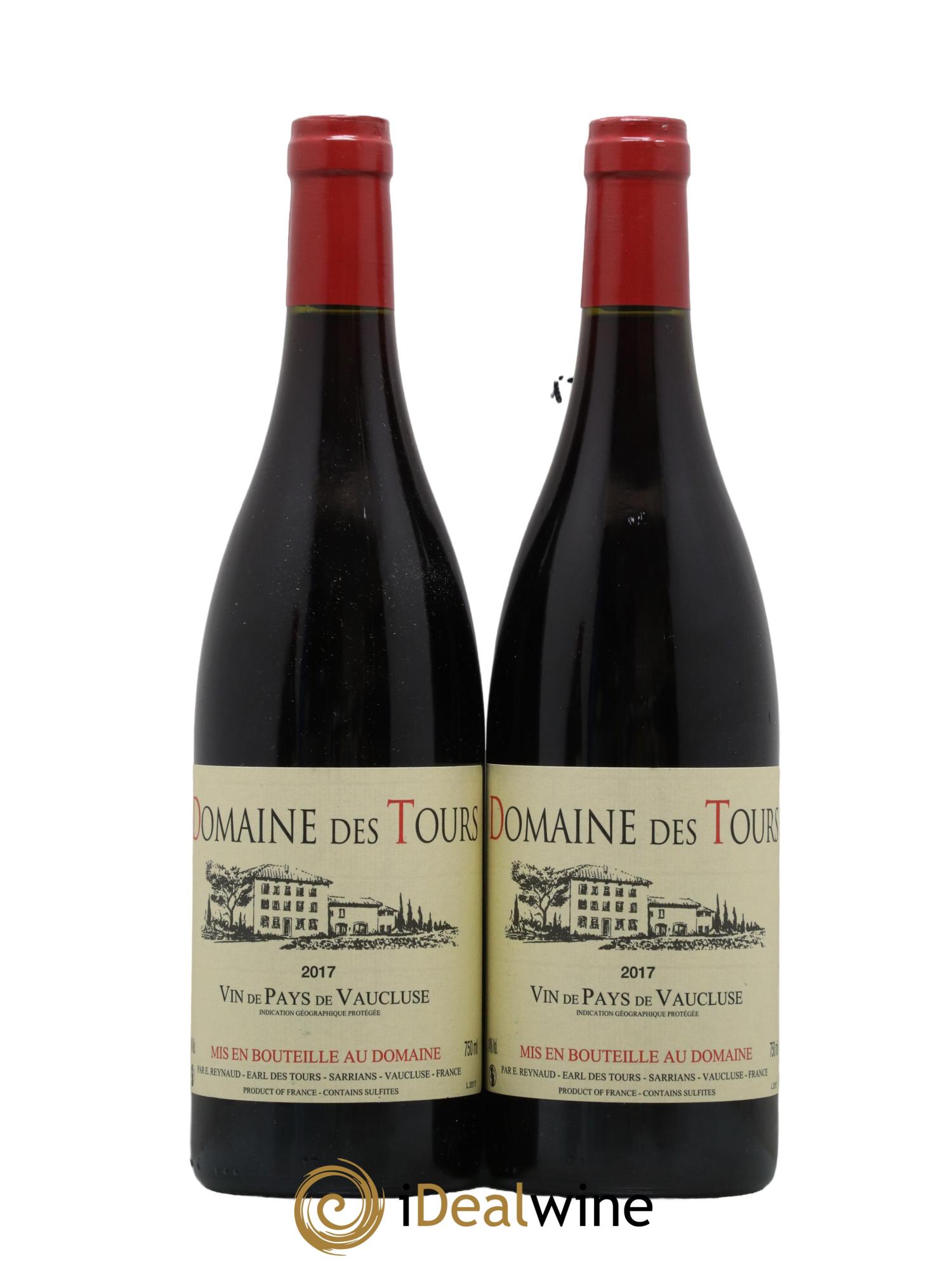 Vaucluse (Vin de Pays de Vaucluse) Domaine des Tours Emmanuel Reynaud 2017 - Lot de 2 bouteilles - 0