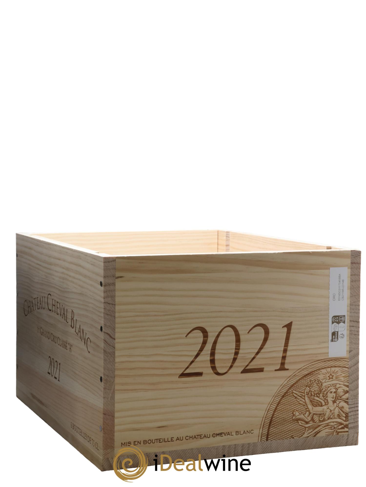 Château Cheval Blanc 1er Grand Cru Classé A 2021 - Lot de 6 bouteilles - 6