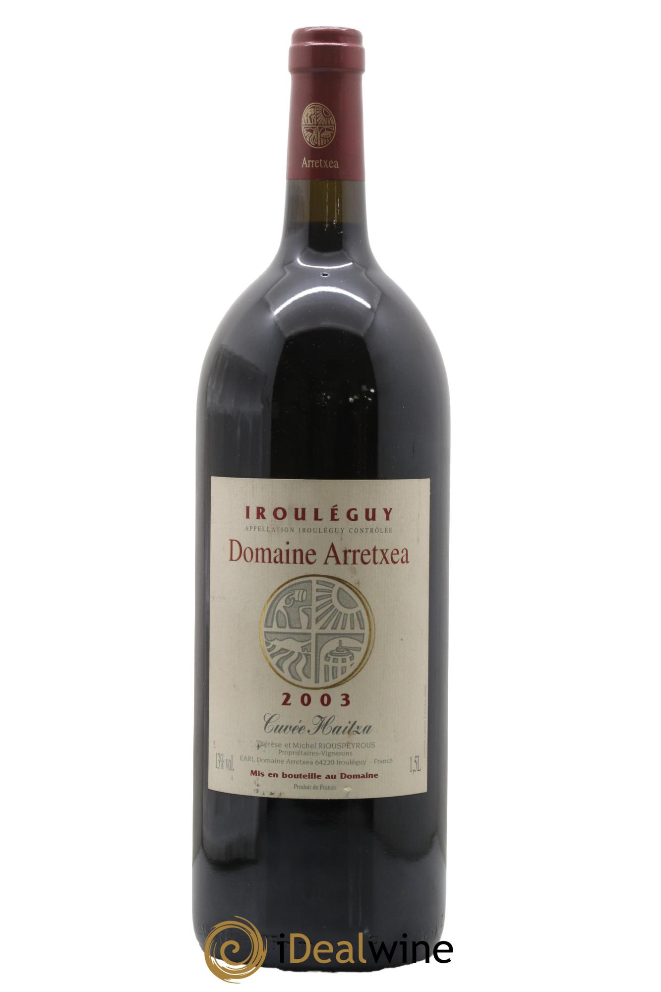 Irouléguy Cuvée Haitza Arretxea (Domaine) 2003 - Lot de 1 magnum - 0