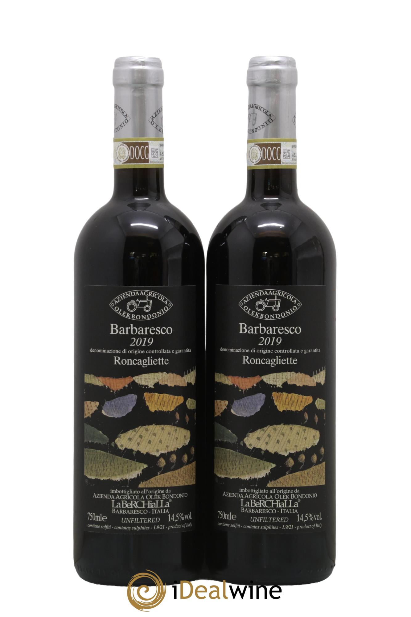 Barbaresco DOCG Roncagliette Olek Bondonio 2019 - Lot de 2 bouteilles - 0