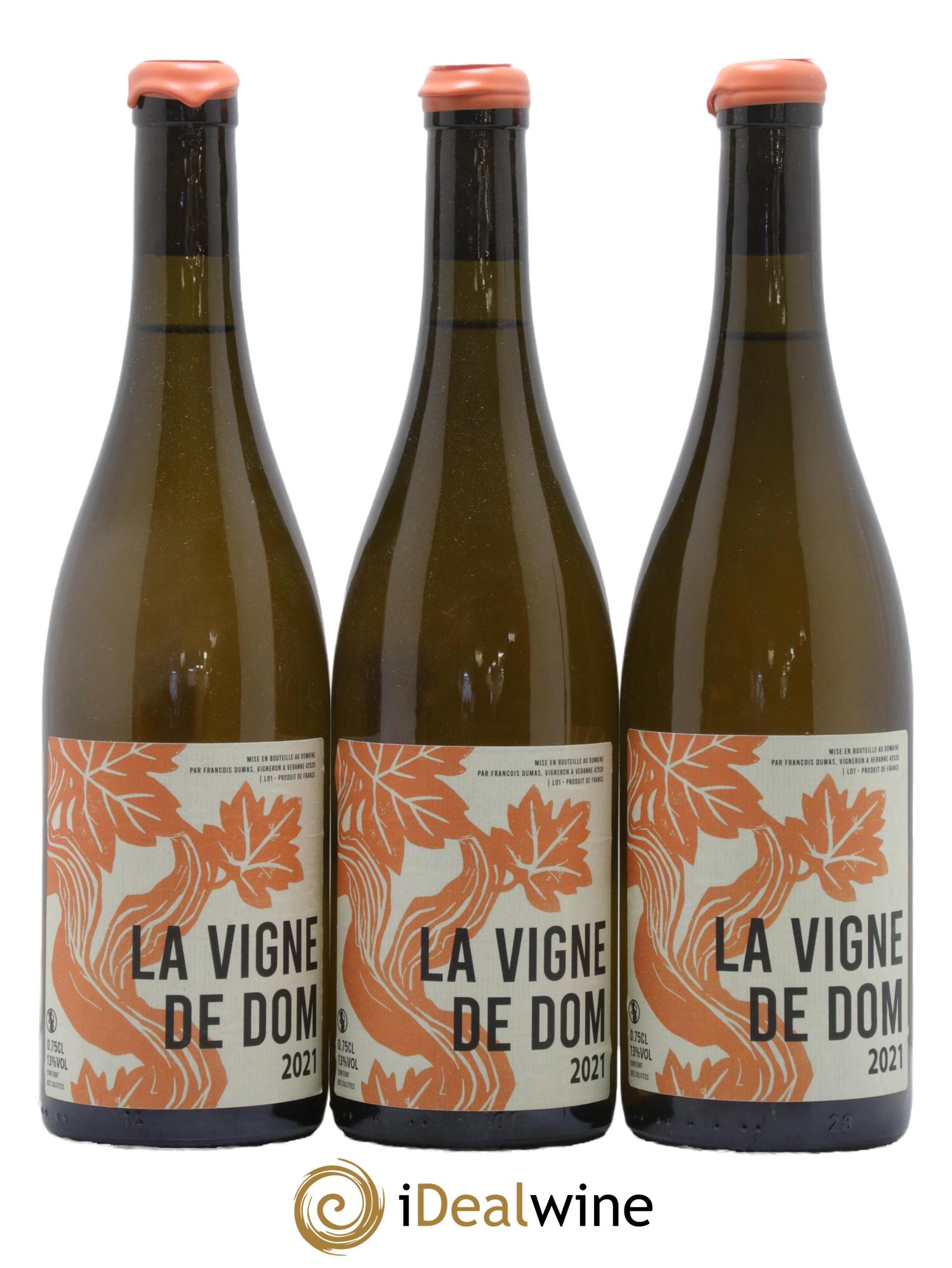 Vin de France La Vigne de Dom Domaine François Dumas 2021 - Lot de 3 bouteilles - 0