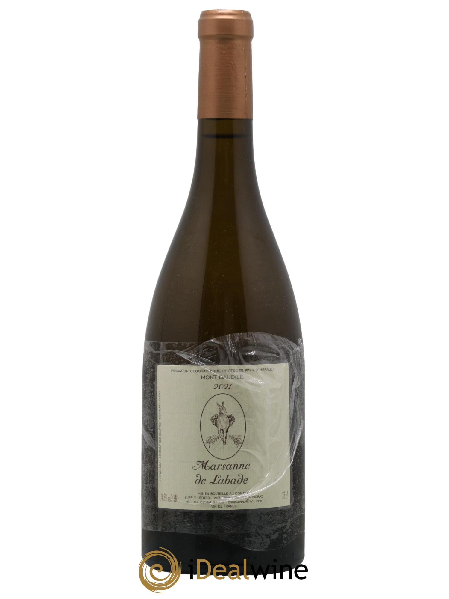 Pays d'Hérault Marsanne de Labade Supply-Royer 2021 - Lot de 1 bouteille - 0