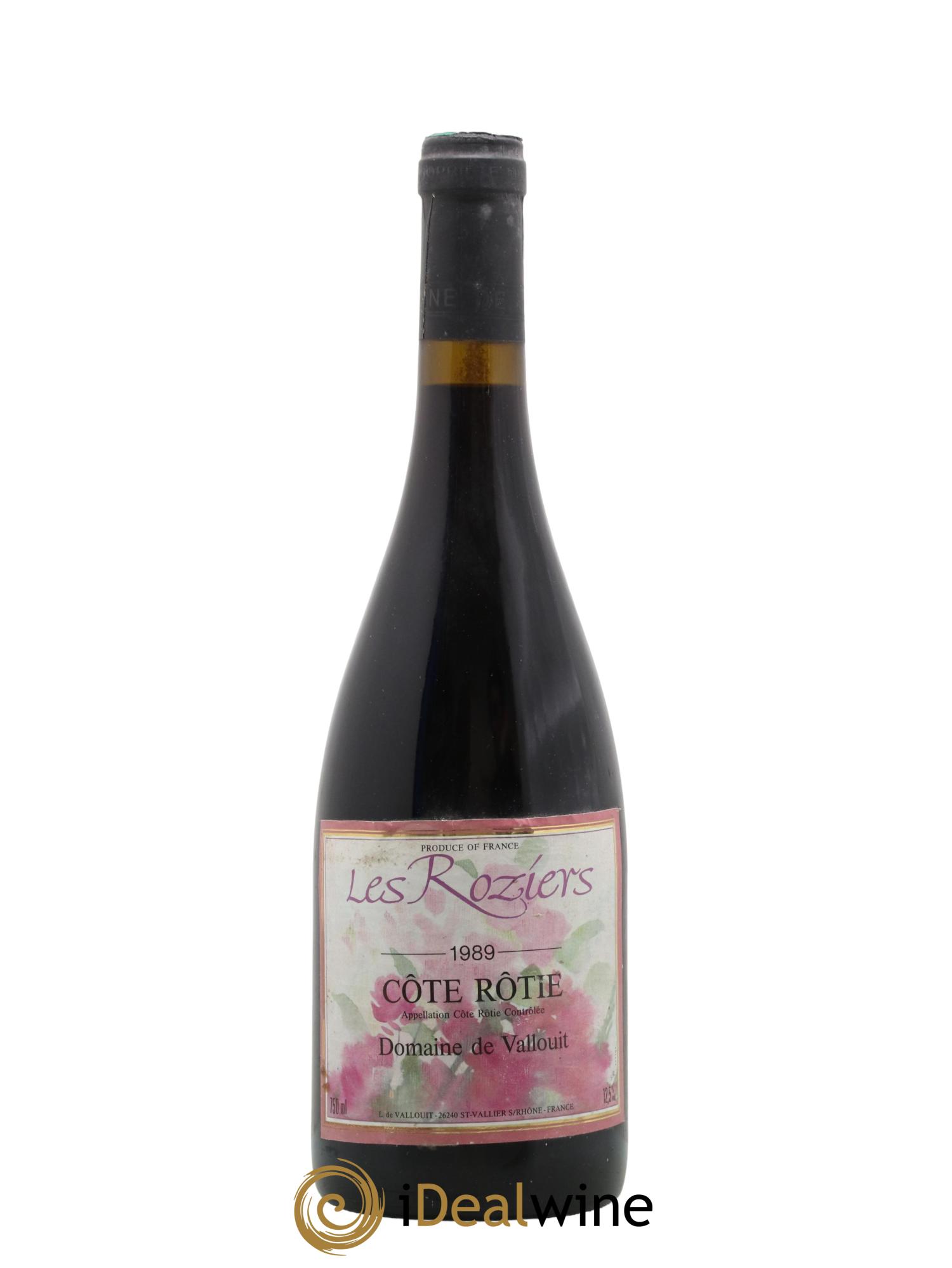 Côte-Rôtie Les Roziers Domaine de Vallouit 1989 - Lot de 1 bouteille - 0