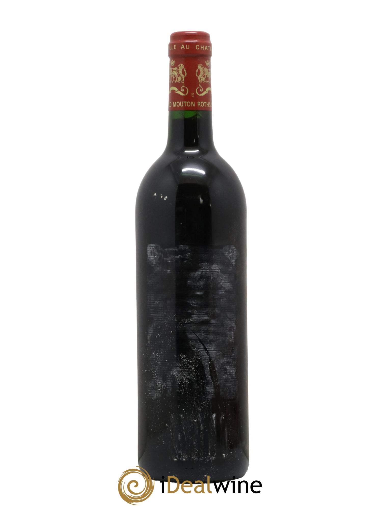 Château Mouton Rothschild 1er Grand Cru Classé Gegen fehlendes Etikett 1998 - Posten von 1 Flasche - 1
