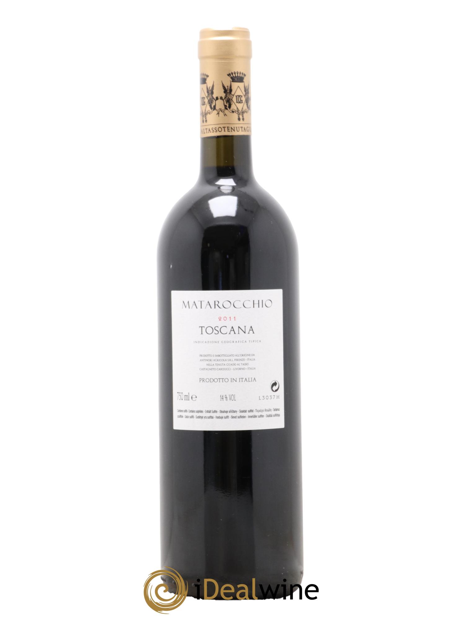 Toscana IGT Matarocchio Tenuta Guado Al Tasso 2011 - Lot de 1 bouteille - 1