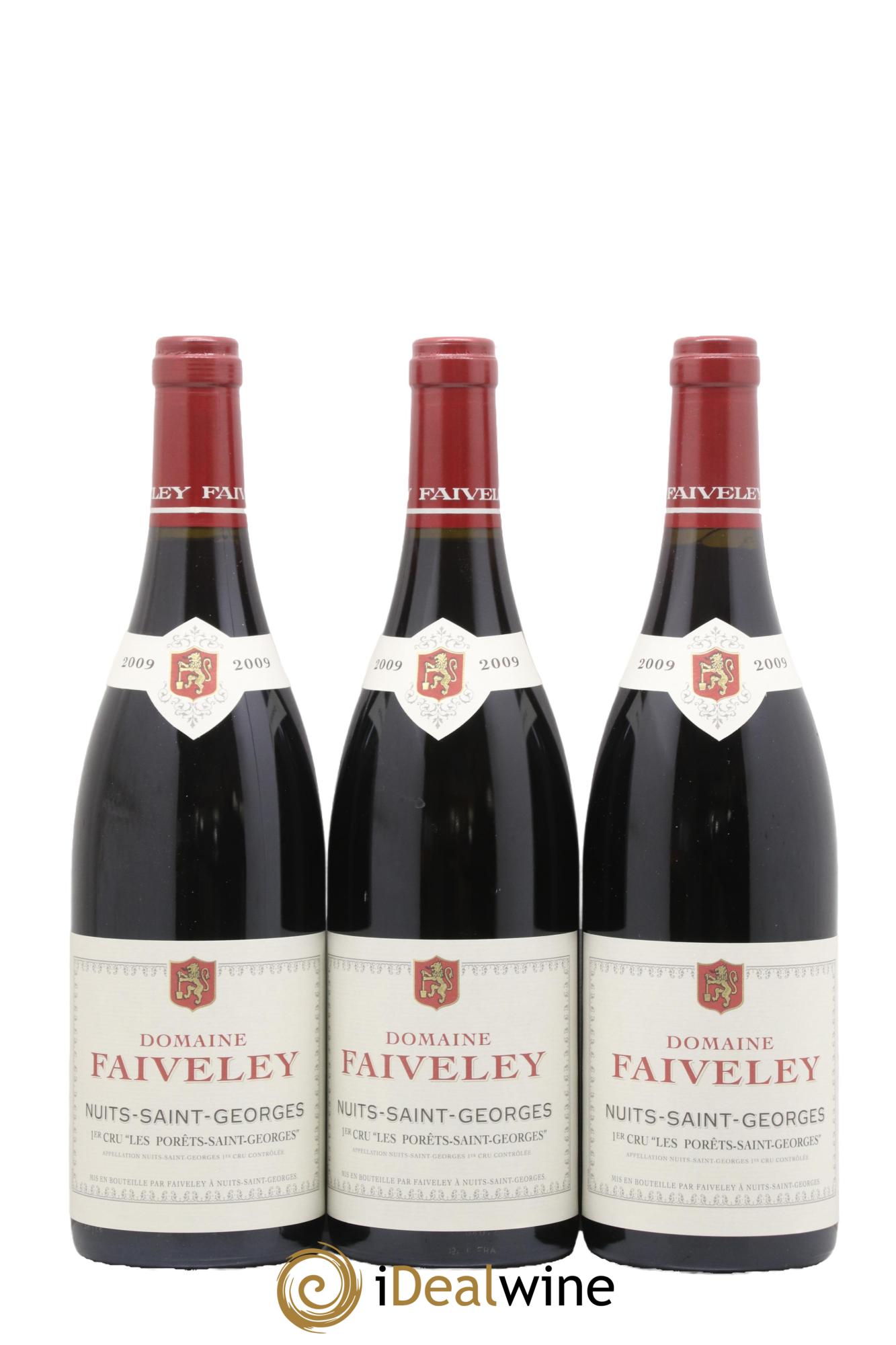 Nuits-Saint-Georges 1er Cru Les Porêts Saint-Georges Faiveley 2009 - Lot of 3 bottles - 0