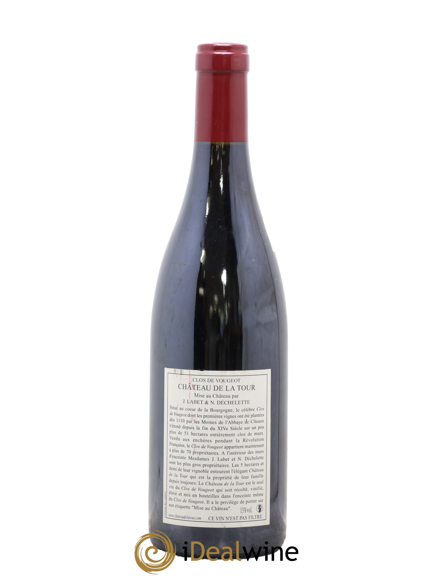 Clos de Vougeot Grand Cru Château de La Tour 2003 - Lot de 1 bouteille - 1